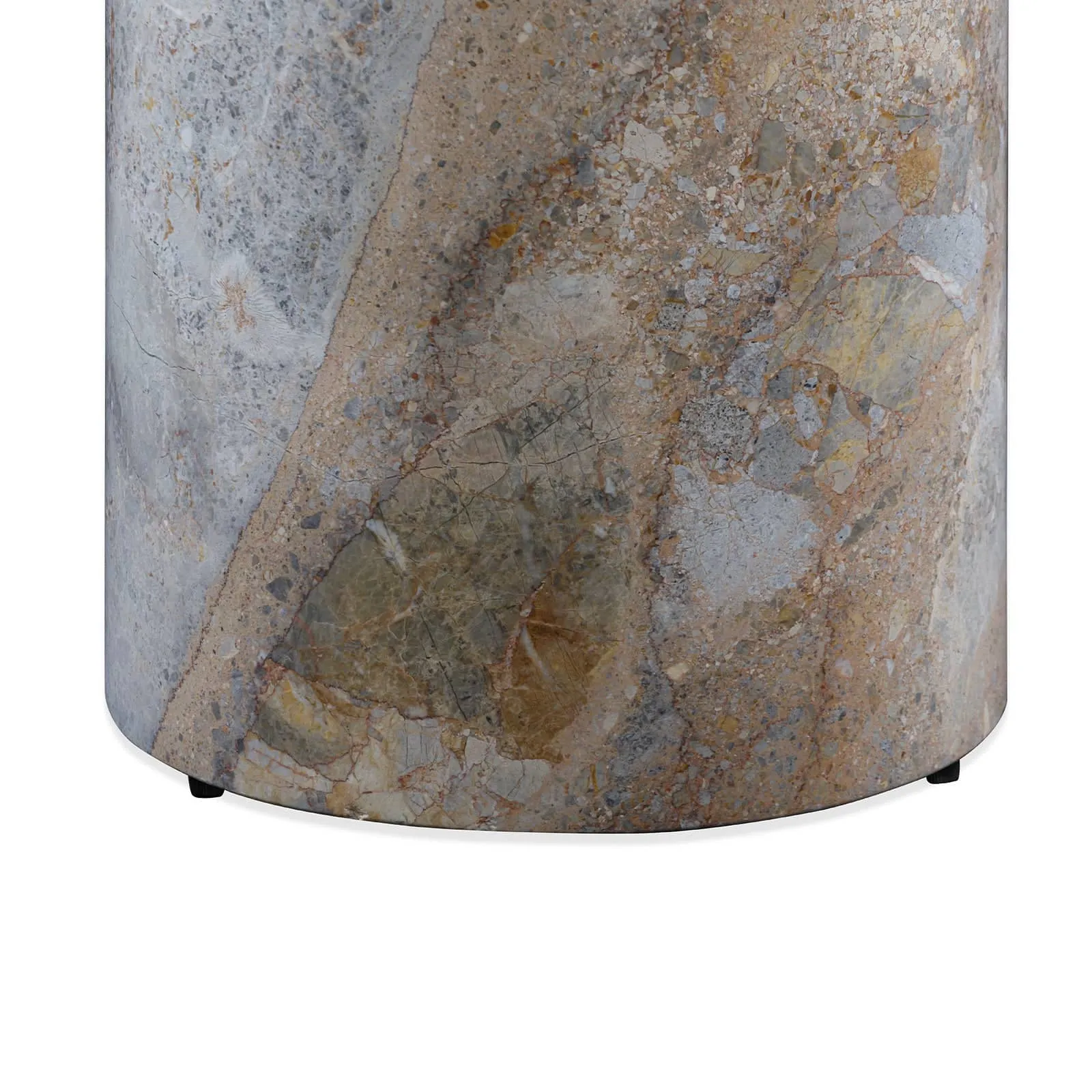 Curve Marble Side Table - Earth Marble