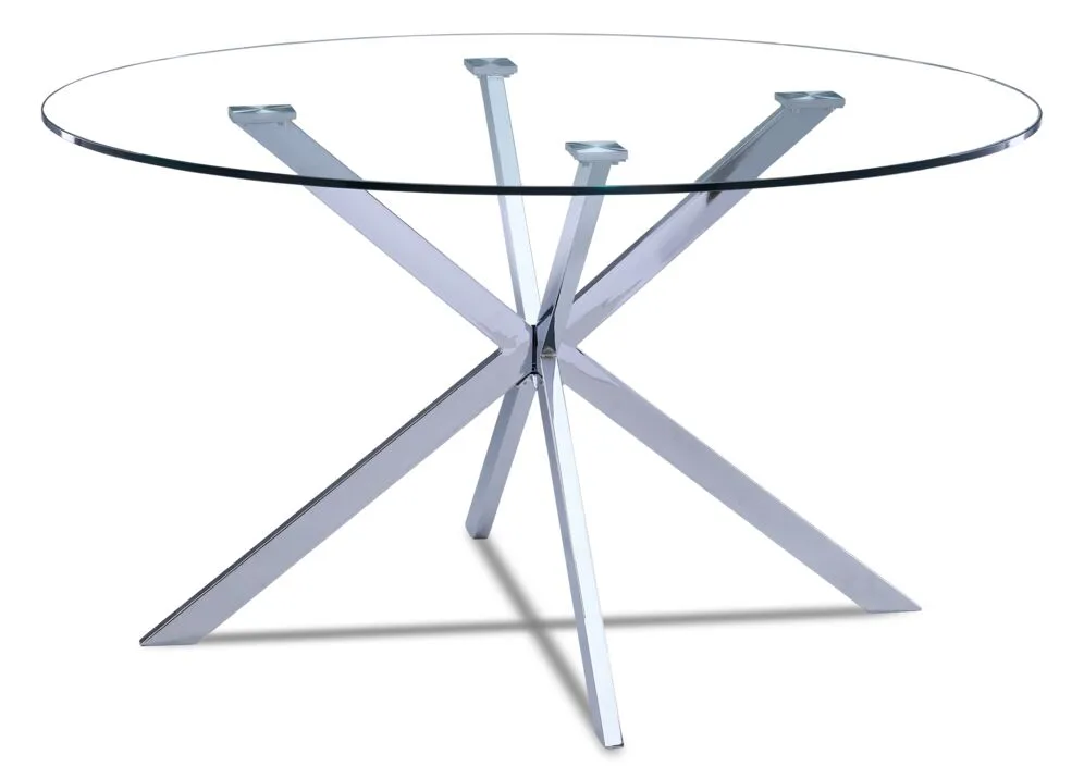 Darron 5 - Piece Round Glass Dining Table Set - Slate