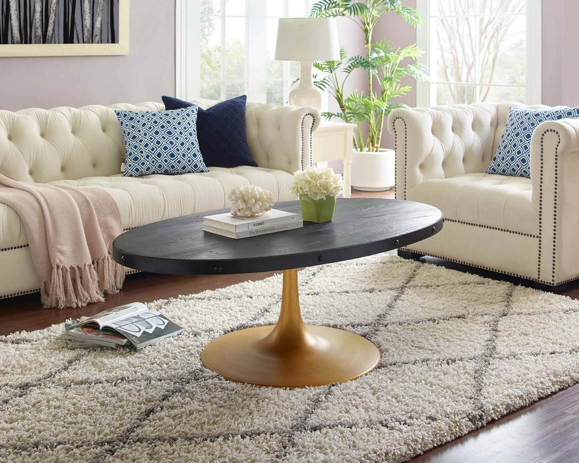 Drive Wood Top Coffee Table by Modway
