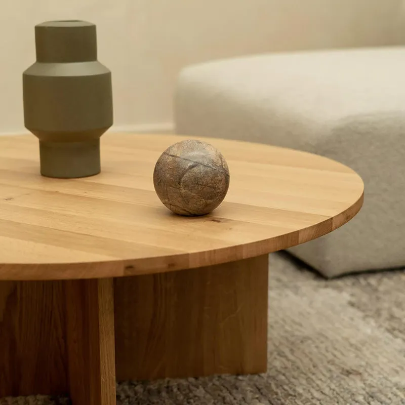 Edge Round Coffee Table - Oak