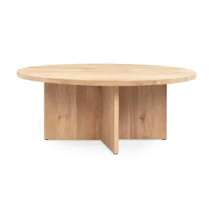 Edge Round Coffee Table - Oak