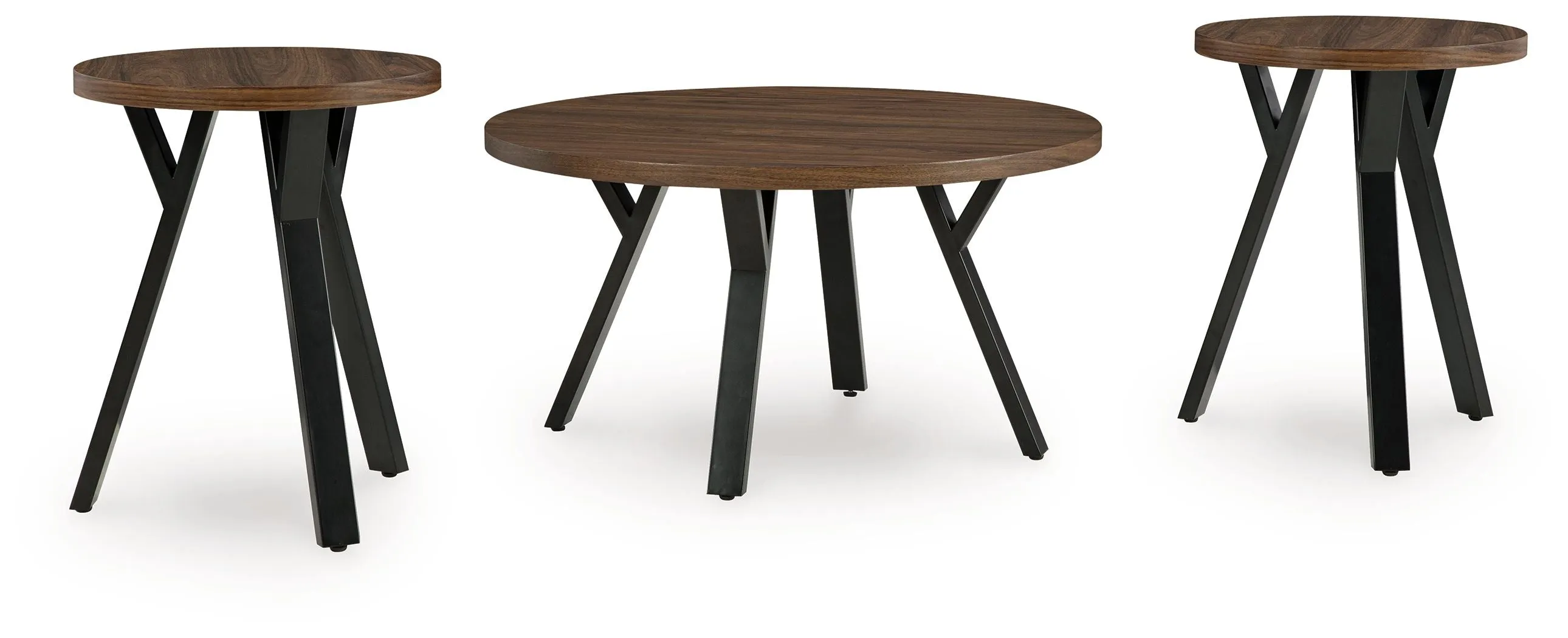 Elbrynn Brown / Black Occasional Table Set