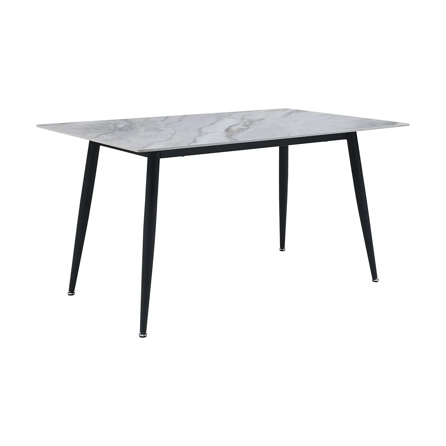 Emberly Sintered Stone Dining Table - Grey, Black