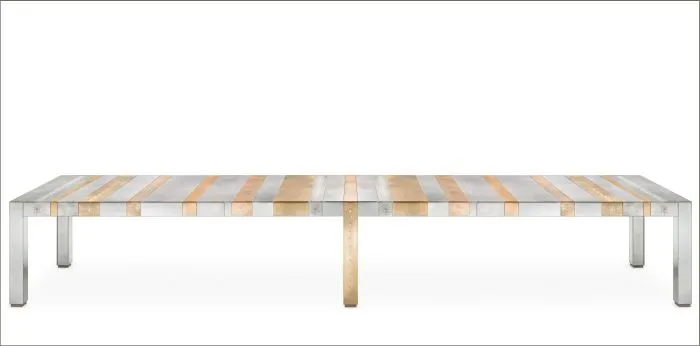 Five Metre Venetian Glass And Mirror Dining Table