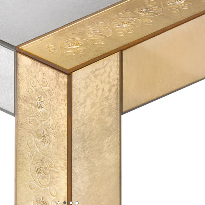 Five Metre Venetian Glass And Mirror Dining Table