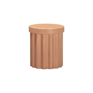 Flock Outdoor Side Table - Terracotta Concrete