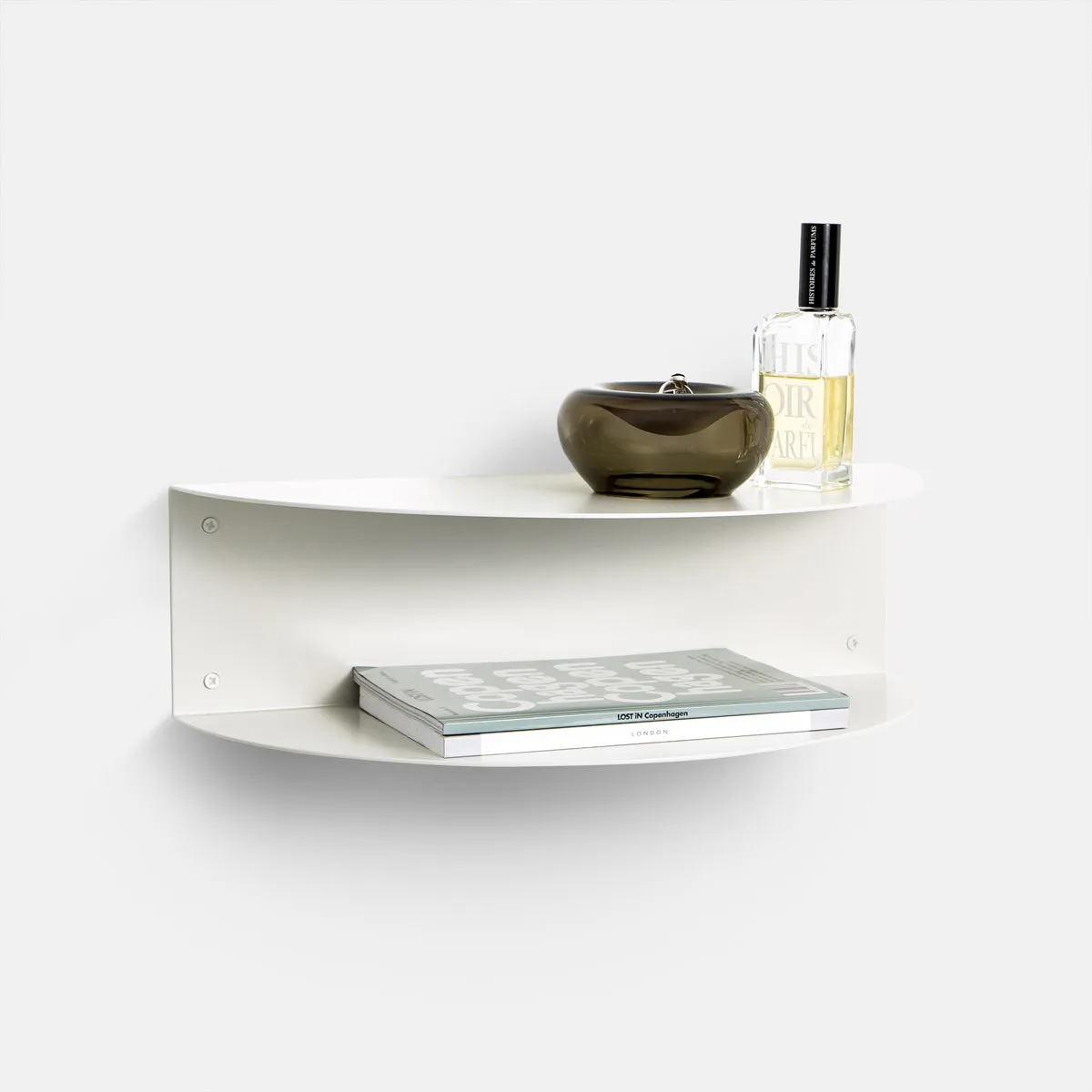 Fold Hanging Bedside Table - White