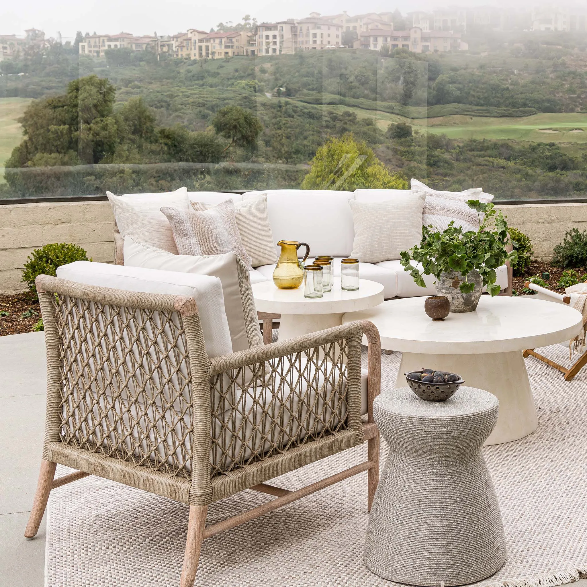 Foley Stone Outdoor Side Table