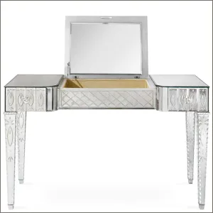 Glamorous Engraved Venetian  Mirrored Dressing Table