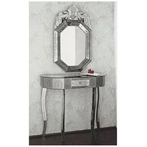 Hand-Engraved Venetian Mirrored Console