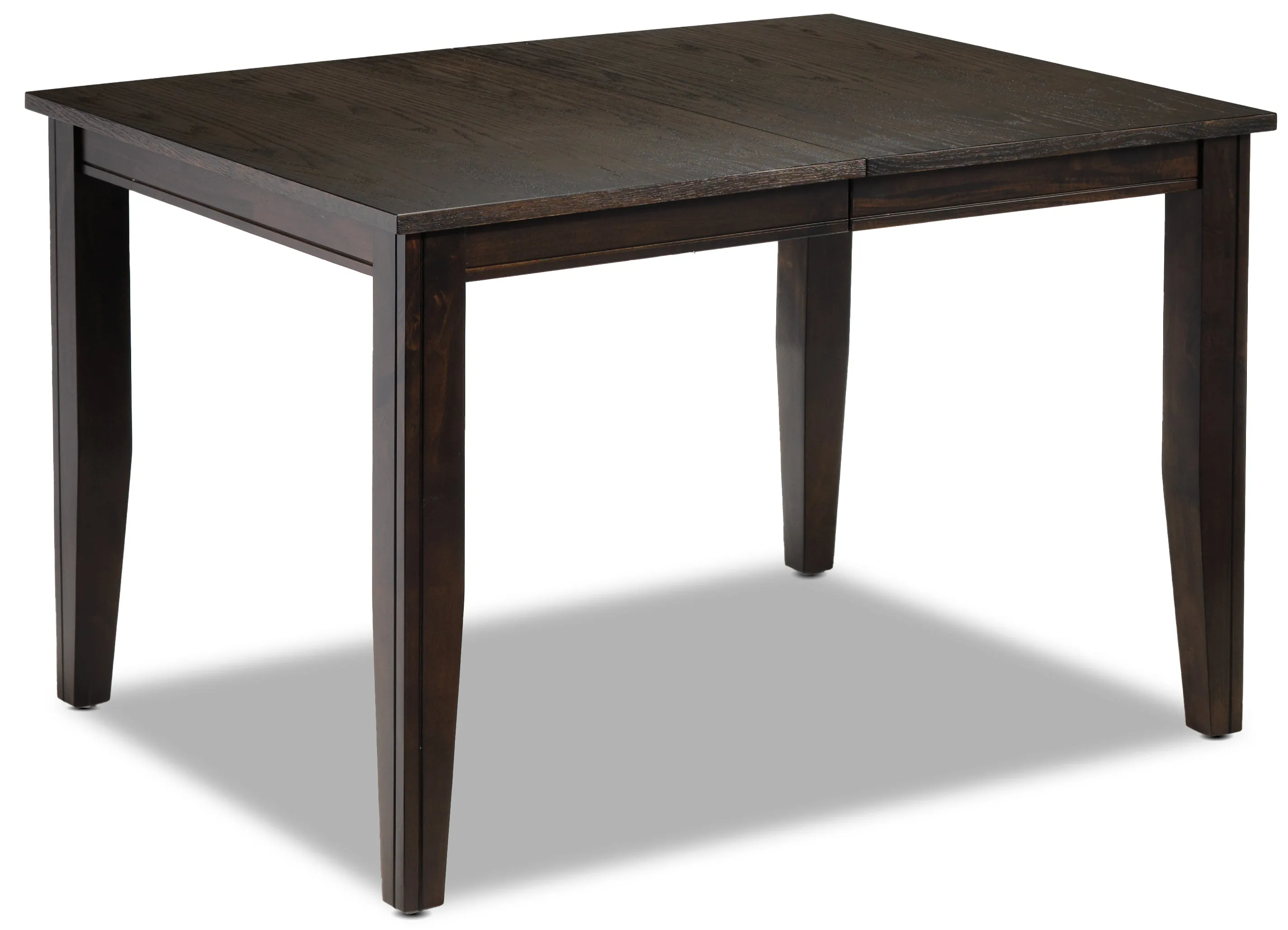 Holland Extendable Dining Table - Dark Oak with Wire-Brushed Finish