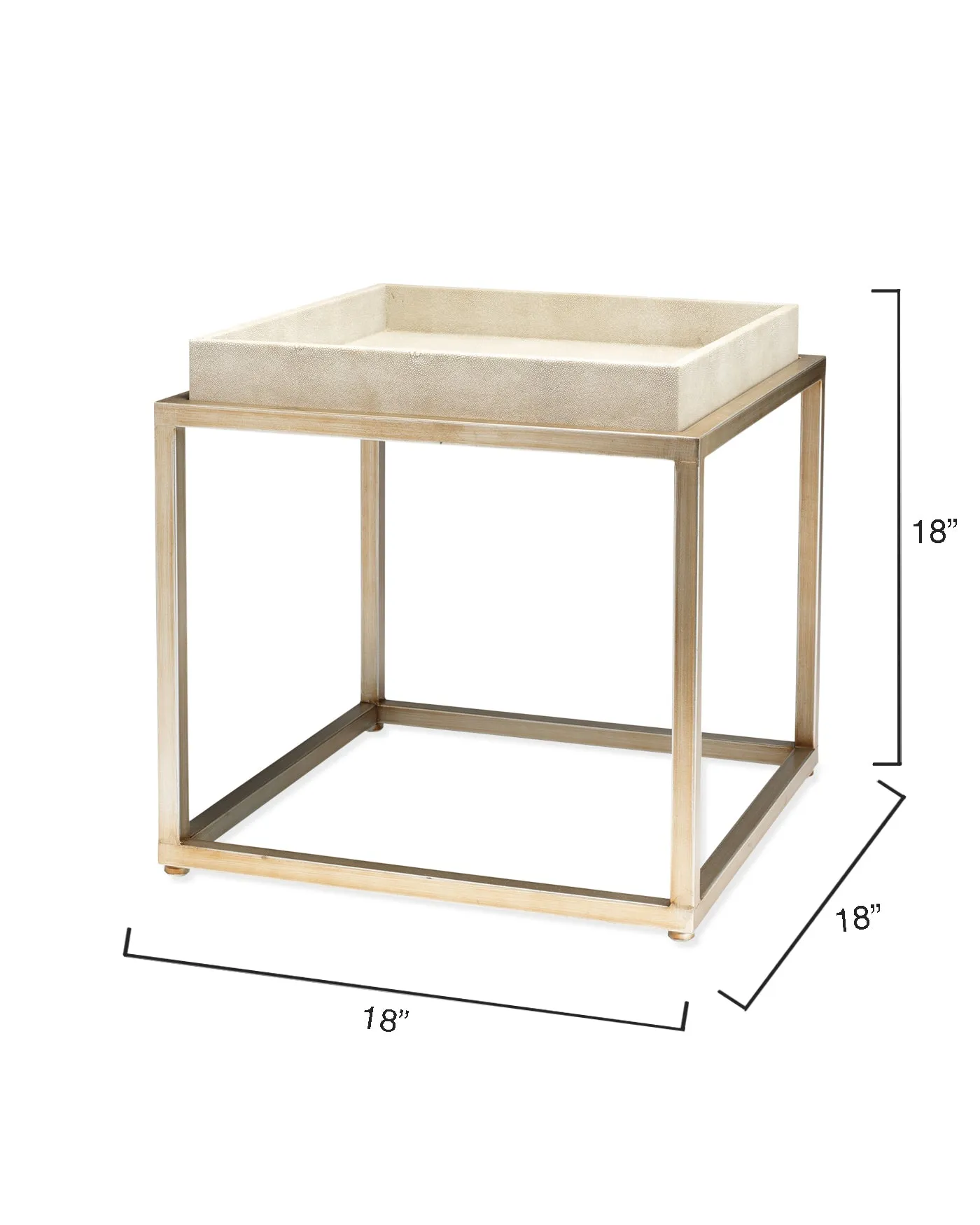 Jax Square Side Table Cream