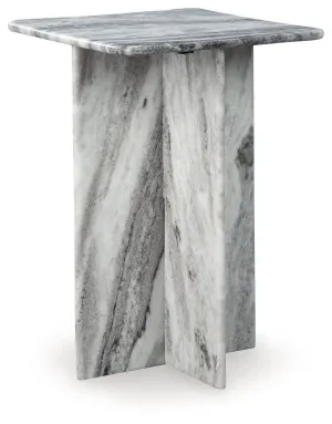 Keithwell Gray Square Accent Table