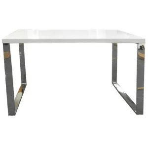 Kings Road Desk WHITE/CHROME