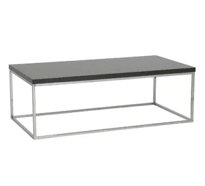Kings Road Rect. Coffee Table GRAY/CHROME