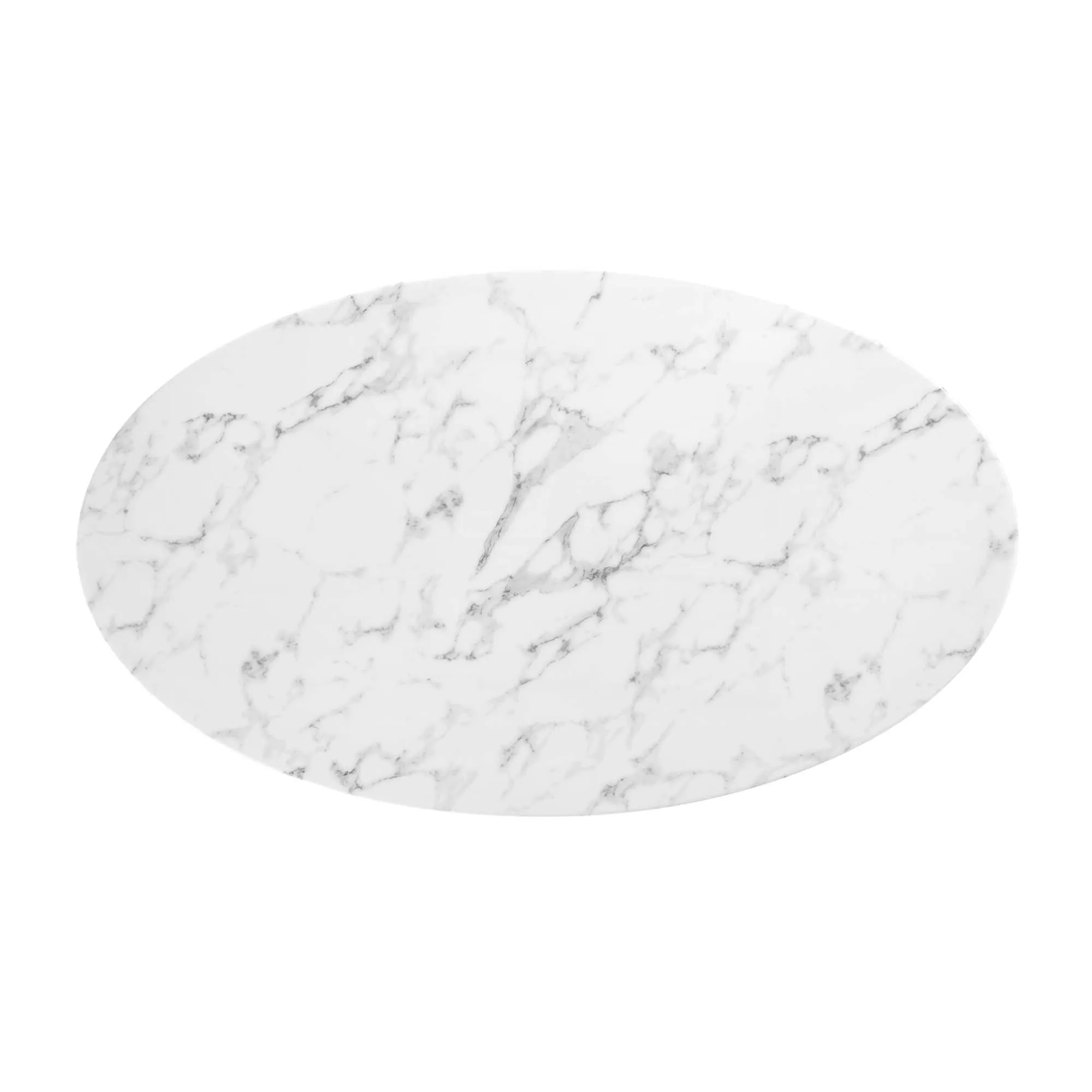 Lippa Oval Artificial Marble Dining Table by Modway