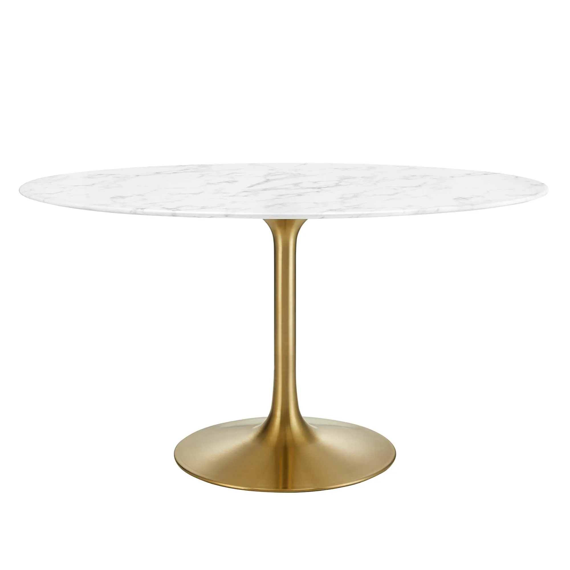 Lippa Oval Artificial Marble Dining Table by Modway