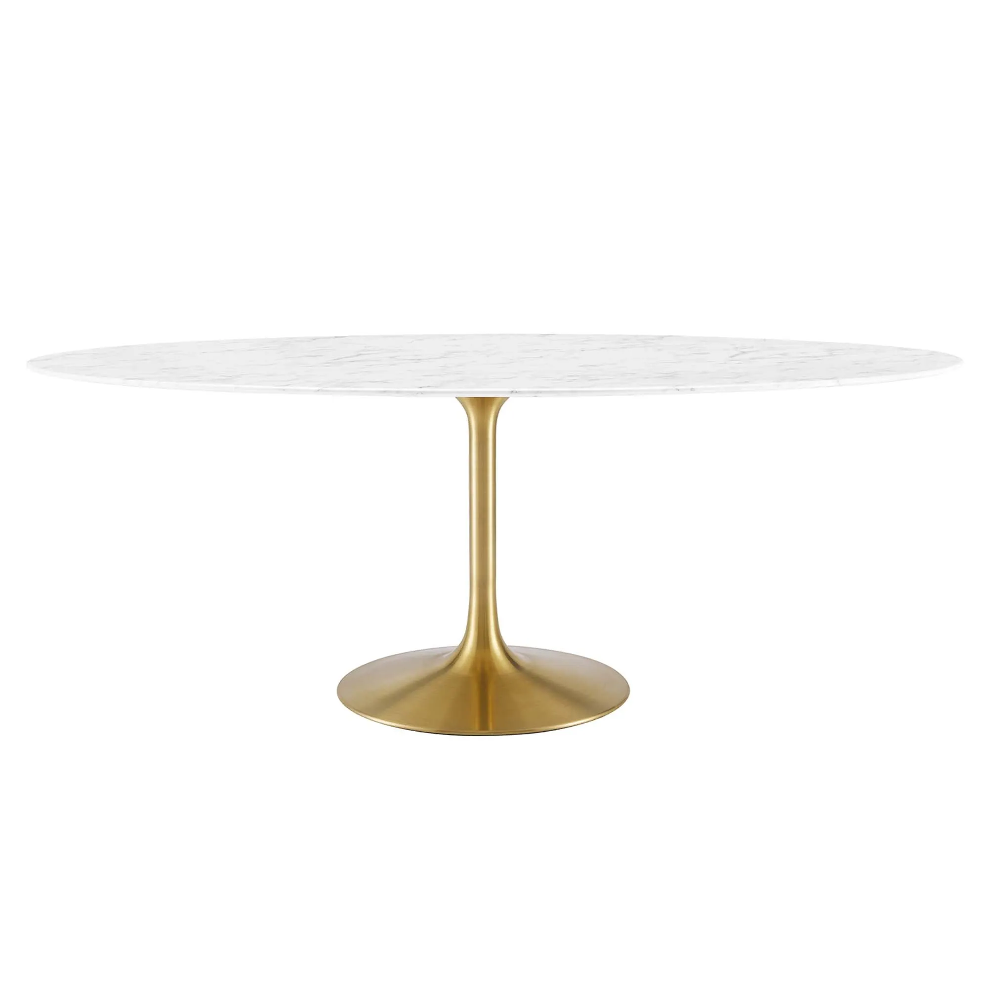 Lippa Oval Artificial Marble Dining Table by Modway