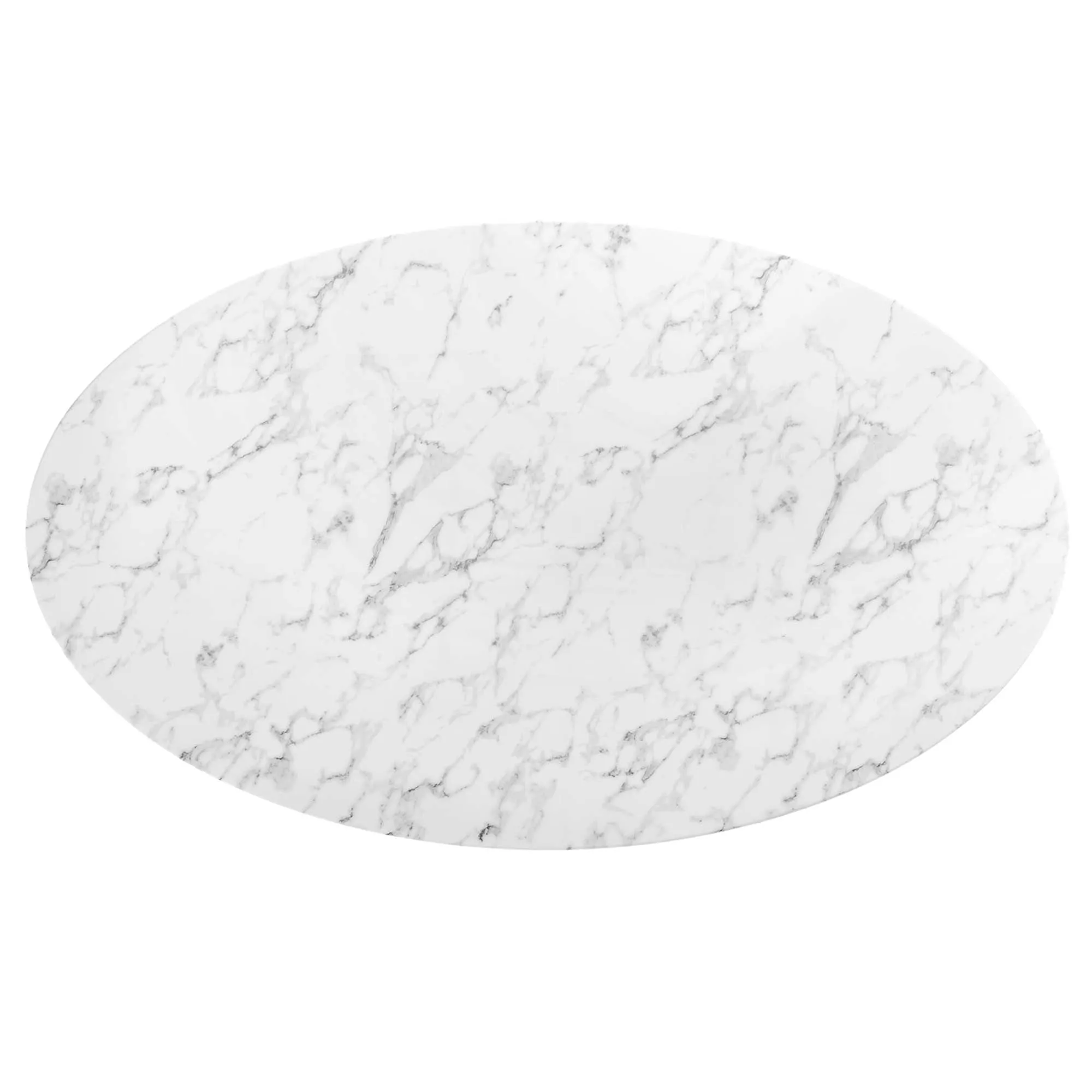 Lippa Oval Artificial Marble Dining Table by Modway