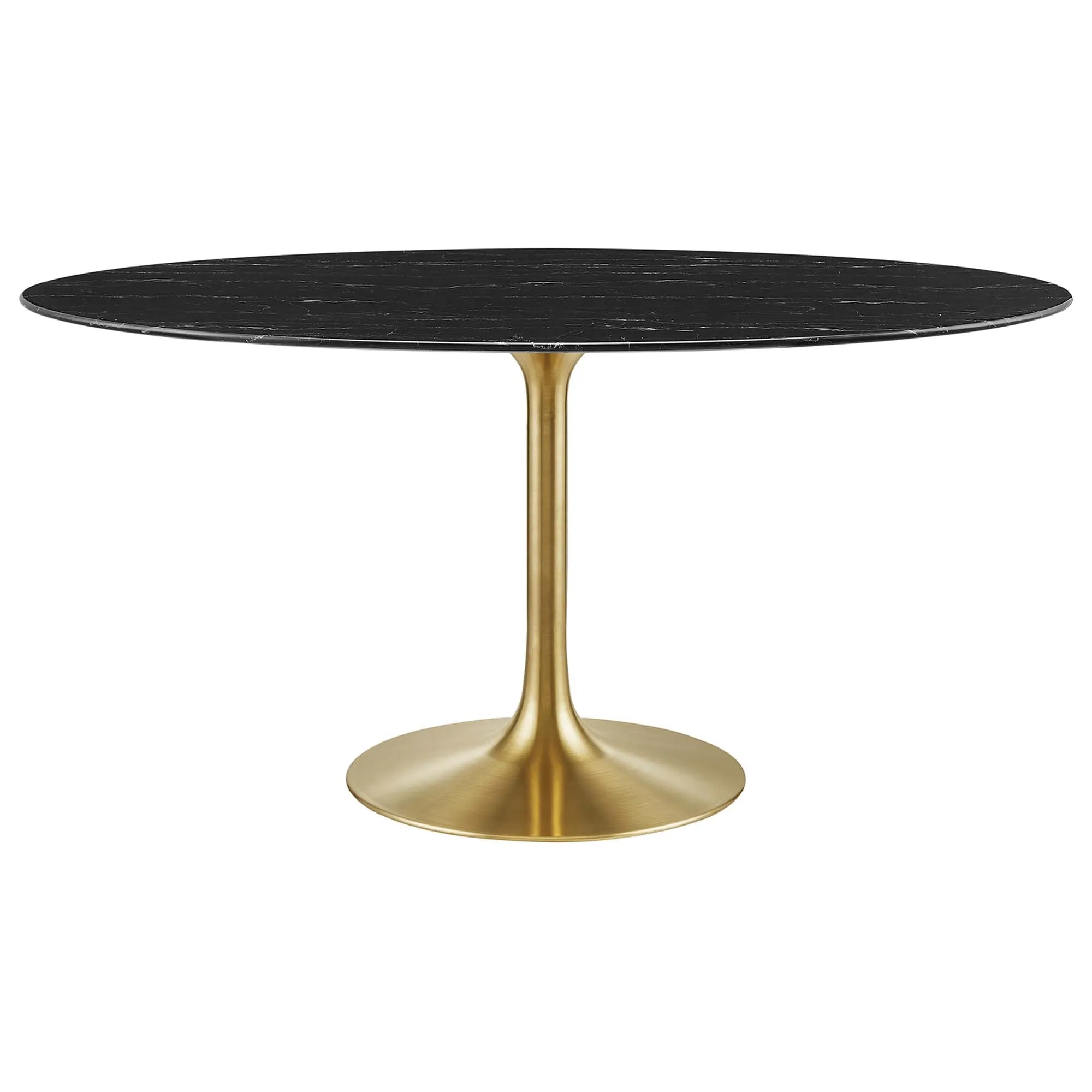 Lippa Oval Artificial Marble Dining Table by Modway