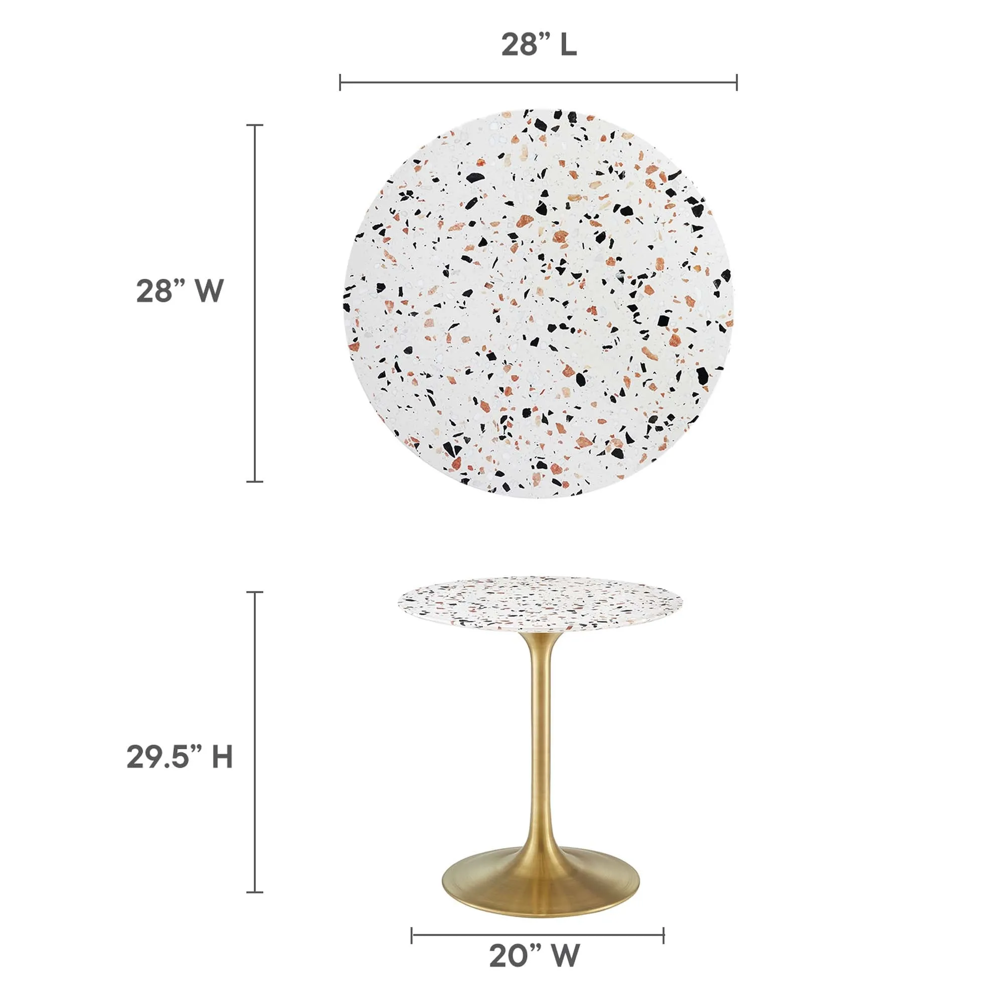 Lippa Round 28" Dining Table by Modway