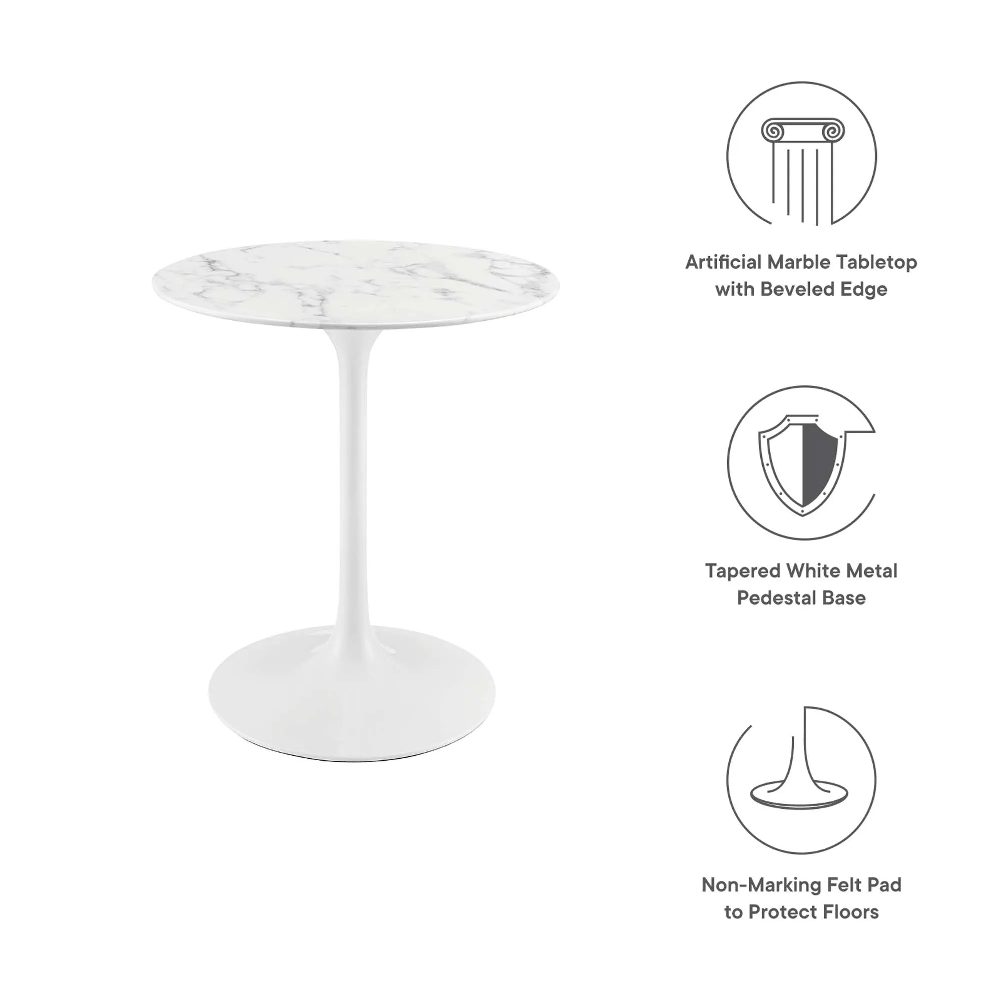 Lippa Round 28" Dining Table by Modway