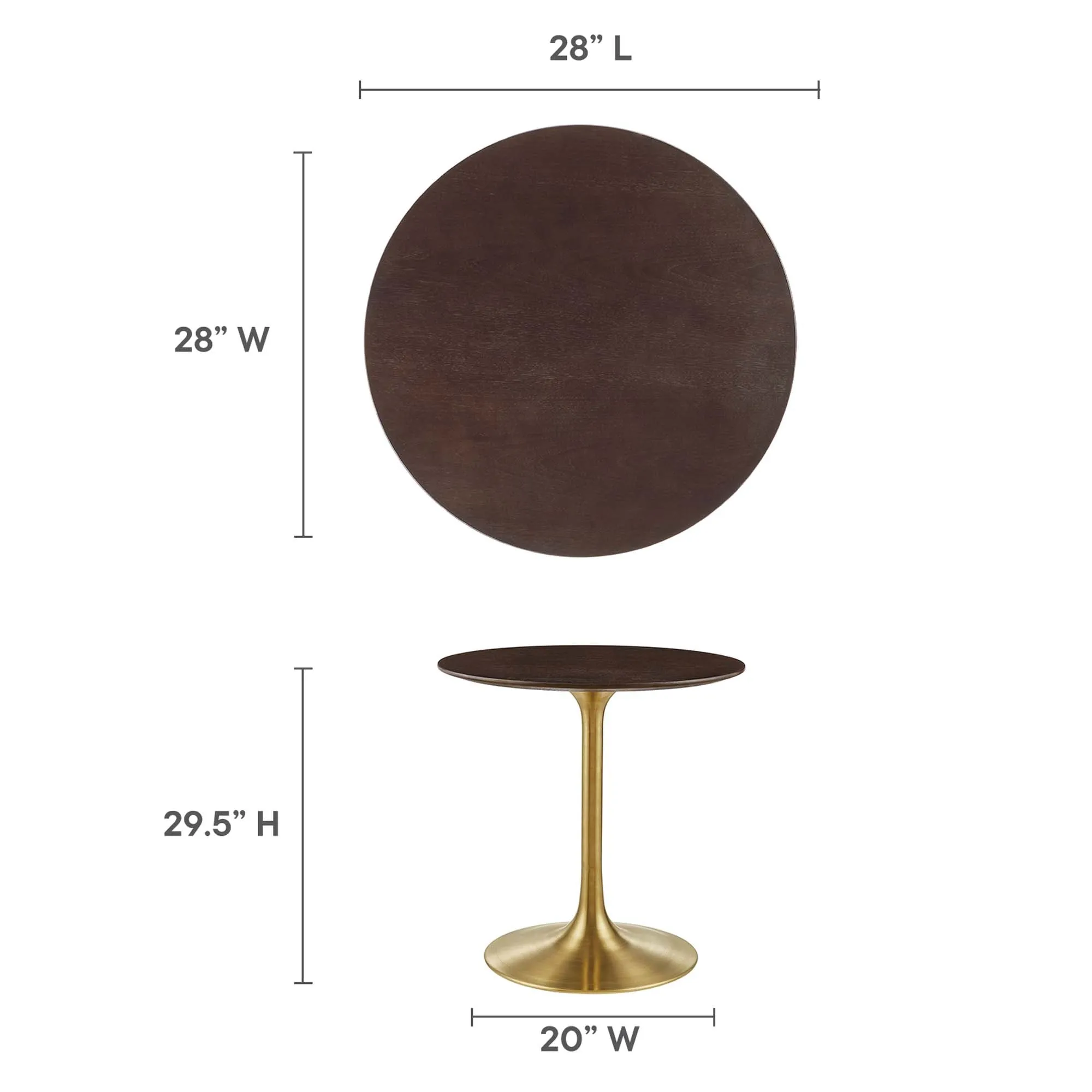 Lippa Round 28" Dining Table by Modway
