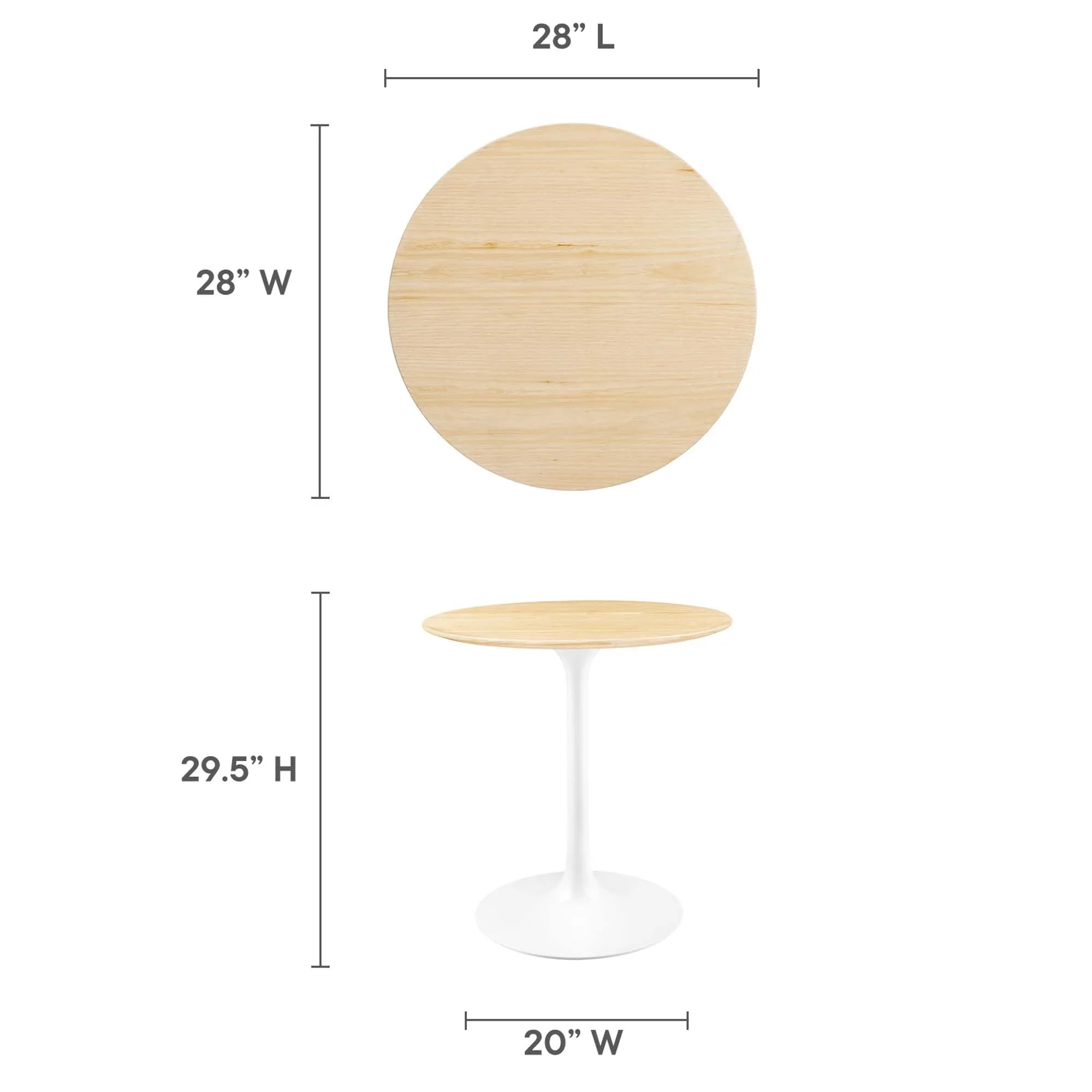 Lippa Round 28" Dining Table by Modway