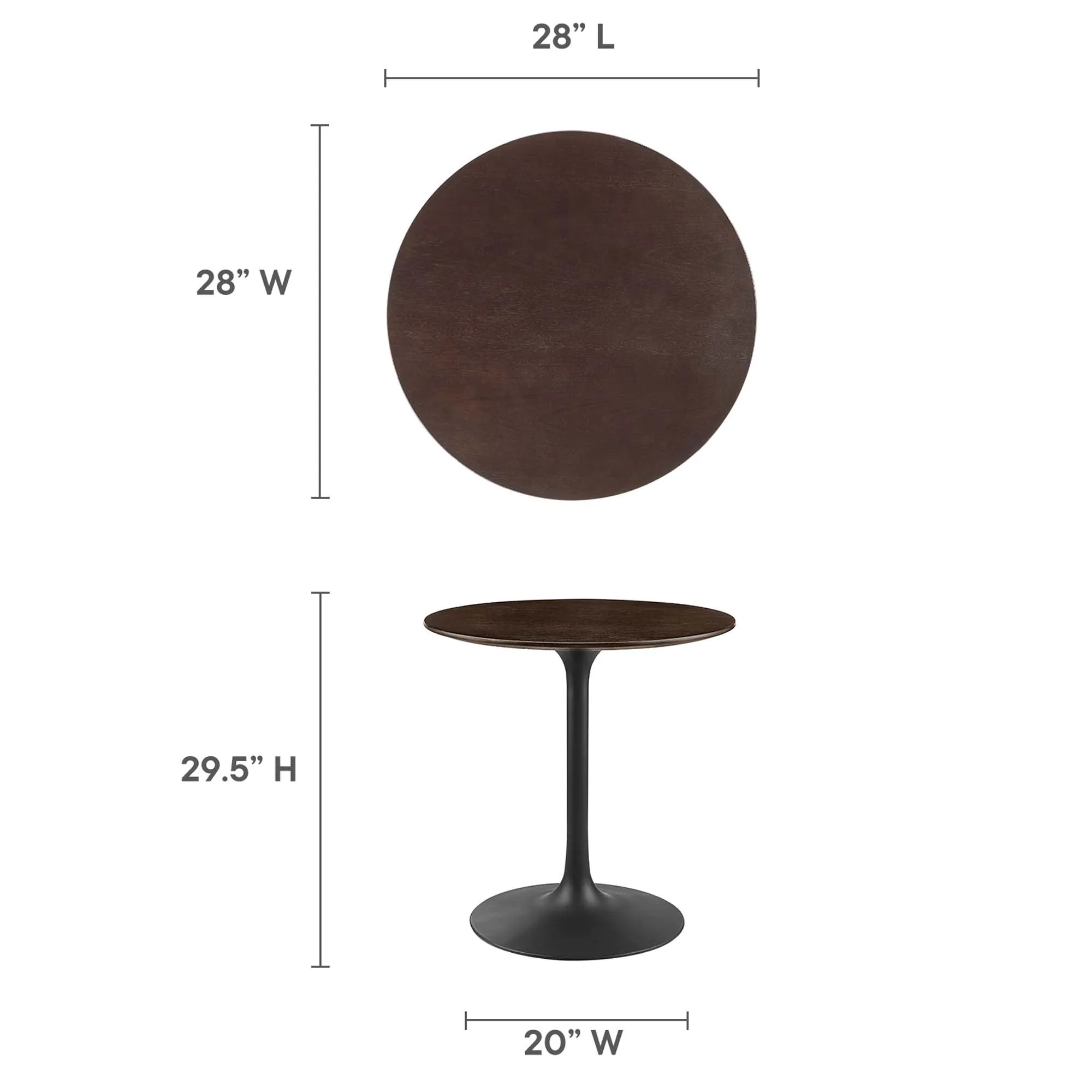 Lippa Round 28" Dining Table by Modway