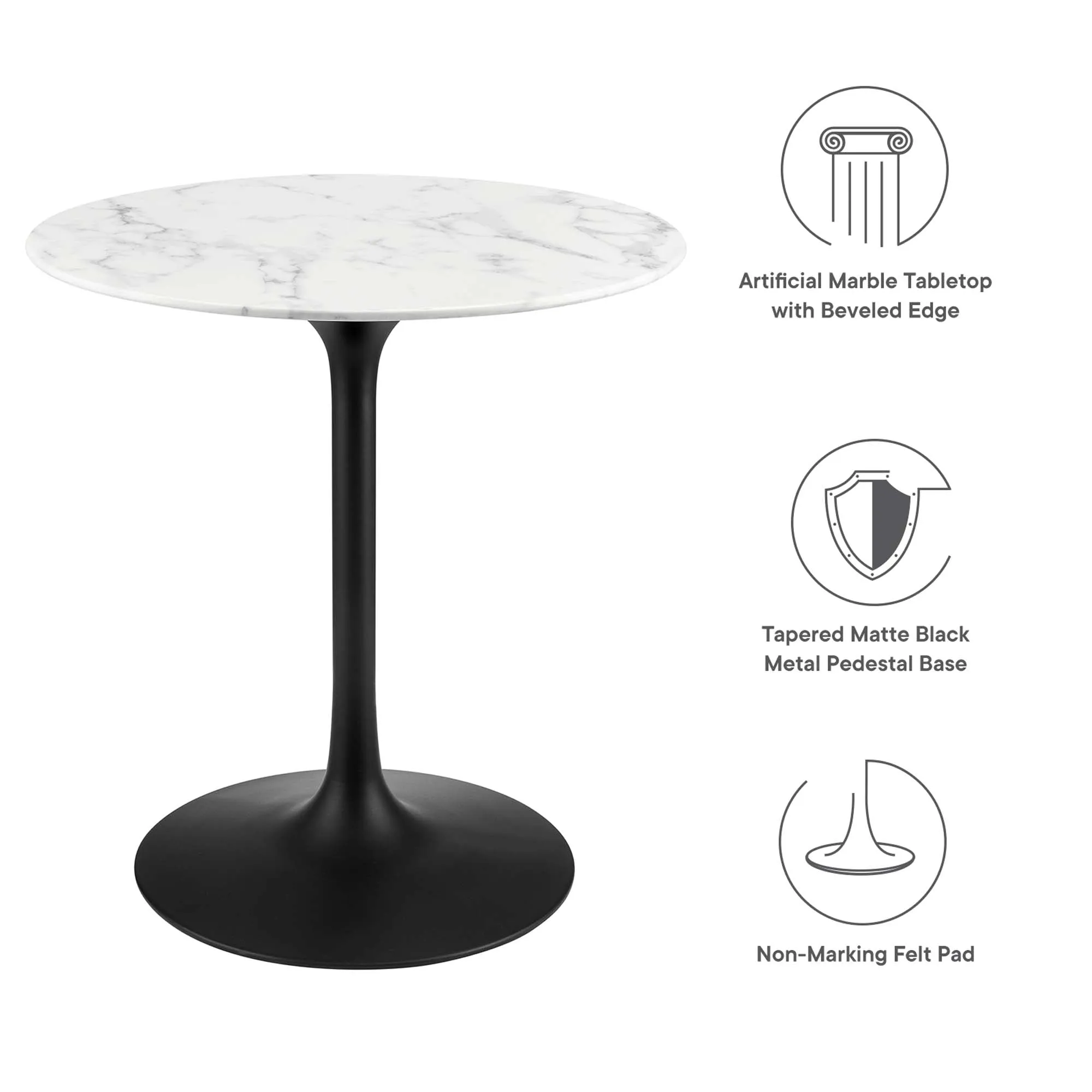 Lippa Round 28" Dining Table by Modway