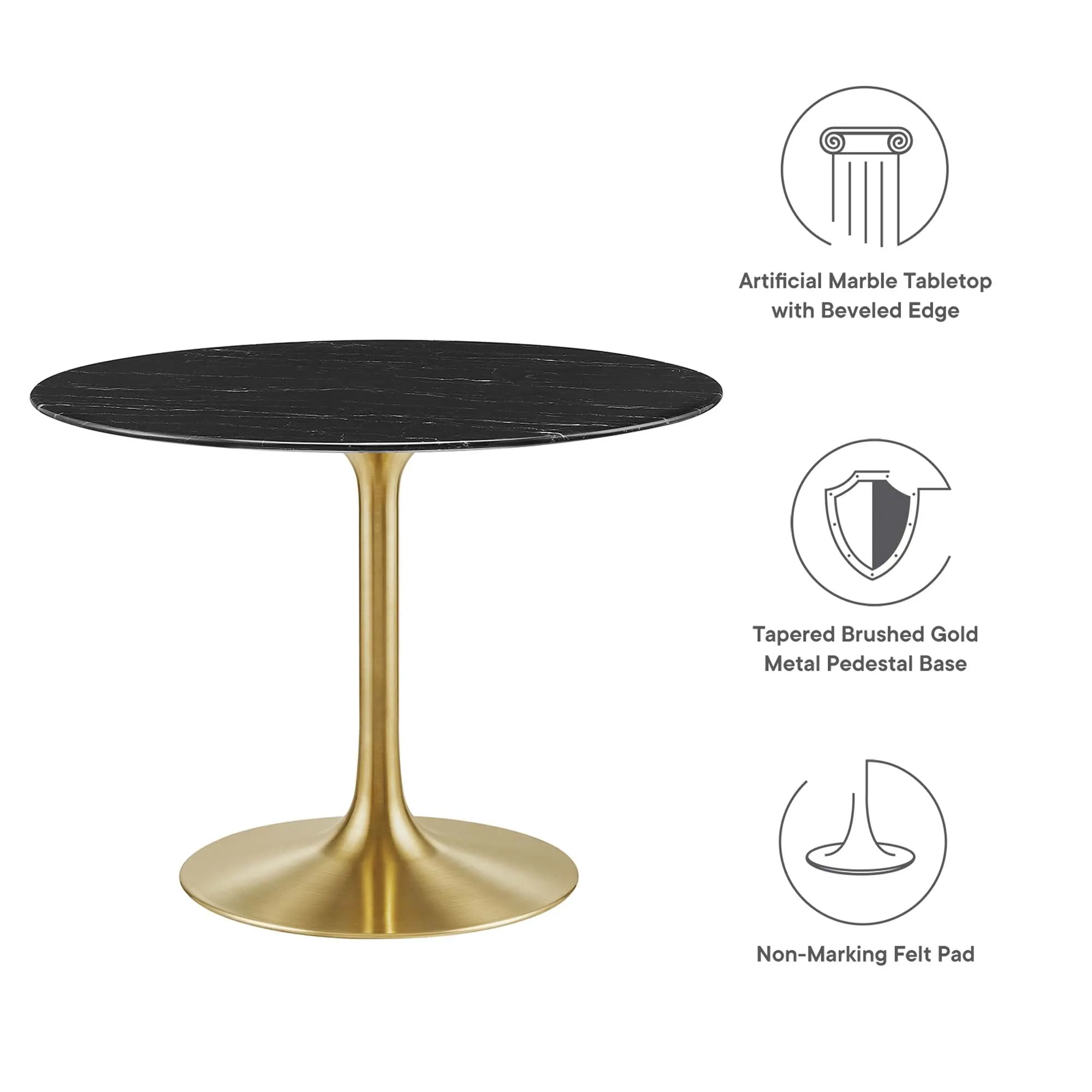 Lippa Round 40" Dining Table by Modway