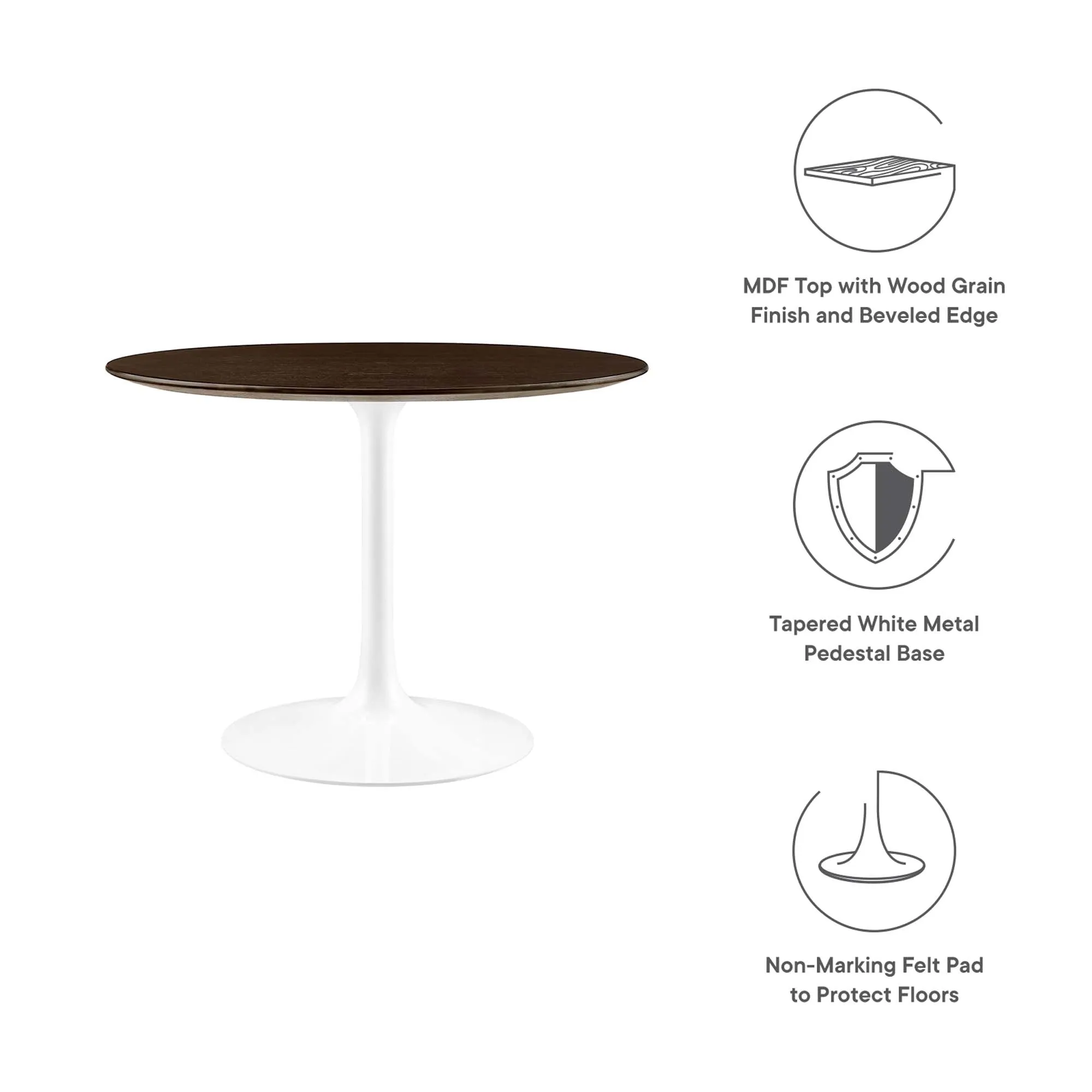 Lippa Round 40" Dining Table by Modway
