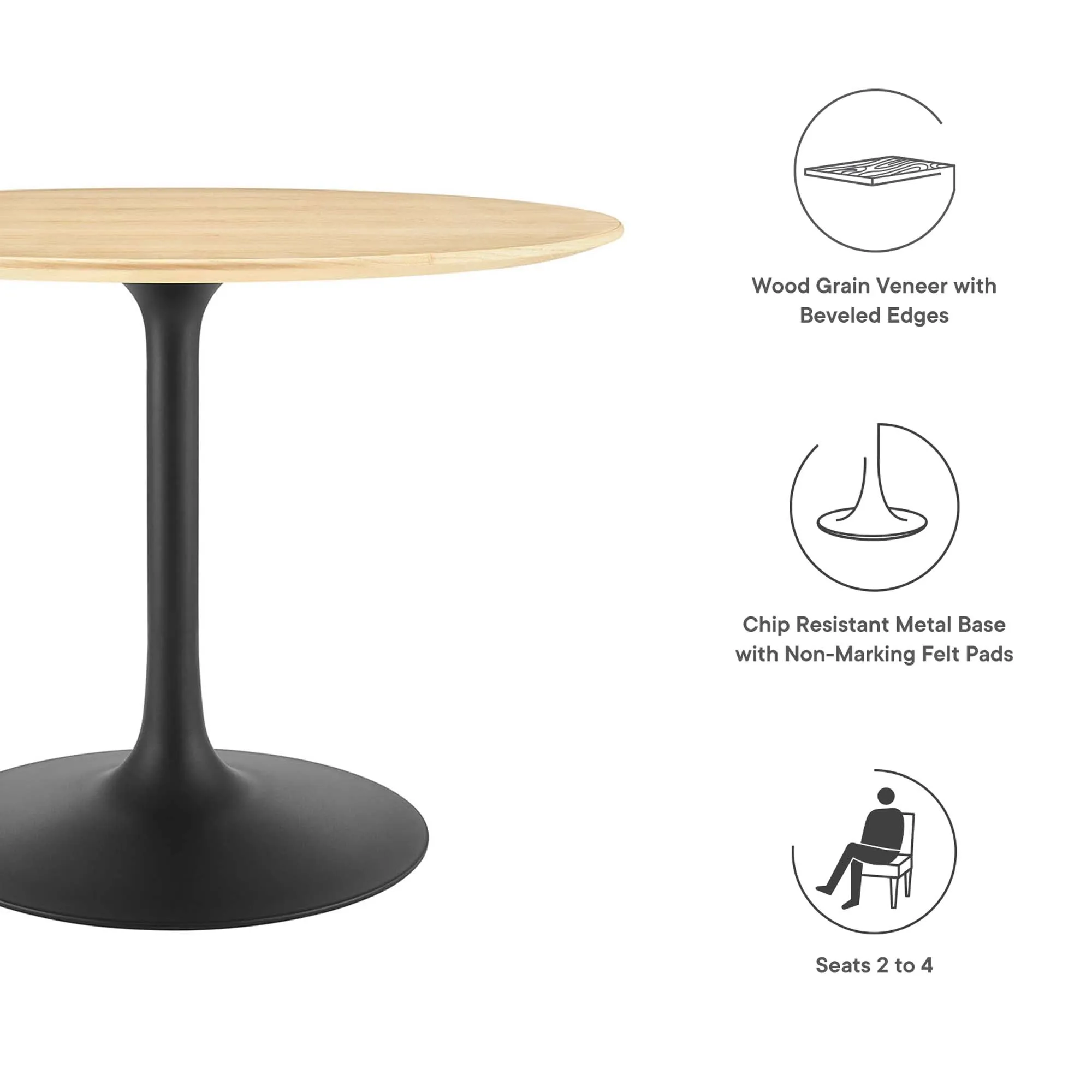 Lippa Round 40" Dining Table by Modway