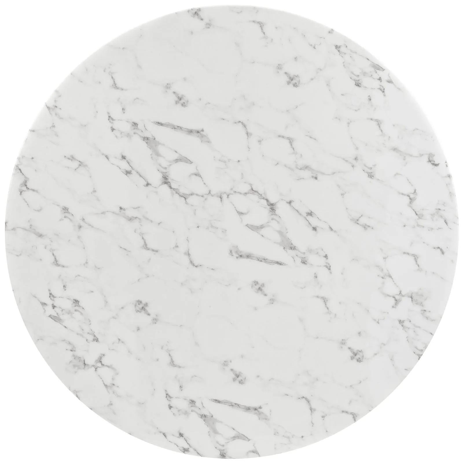 Lippa Round Artificial Marble Dining Table with Tripod Base by Modway