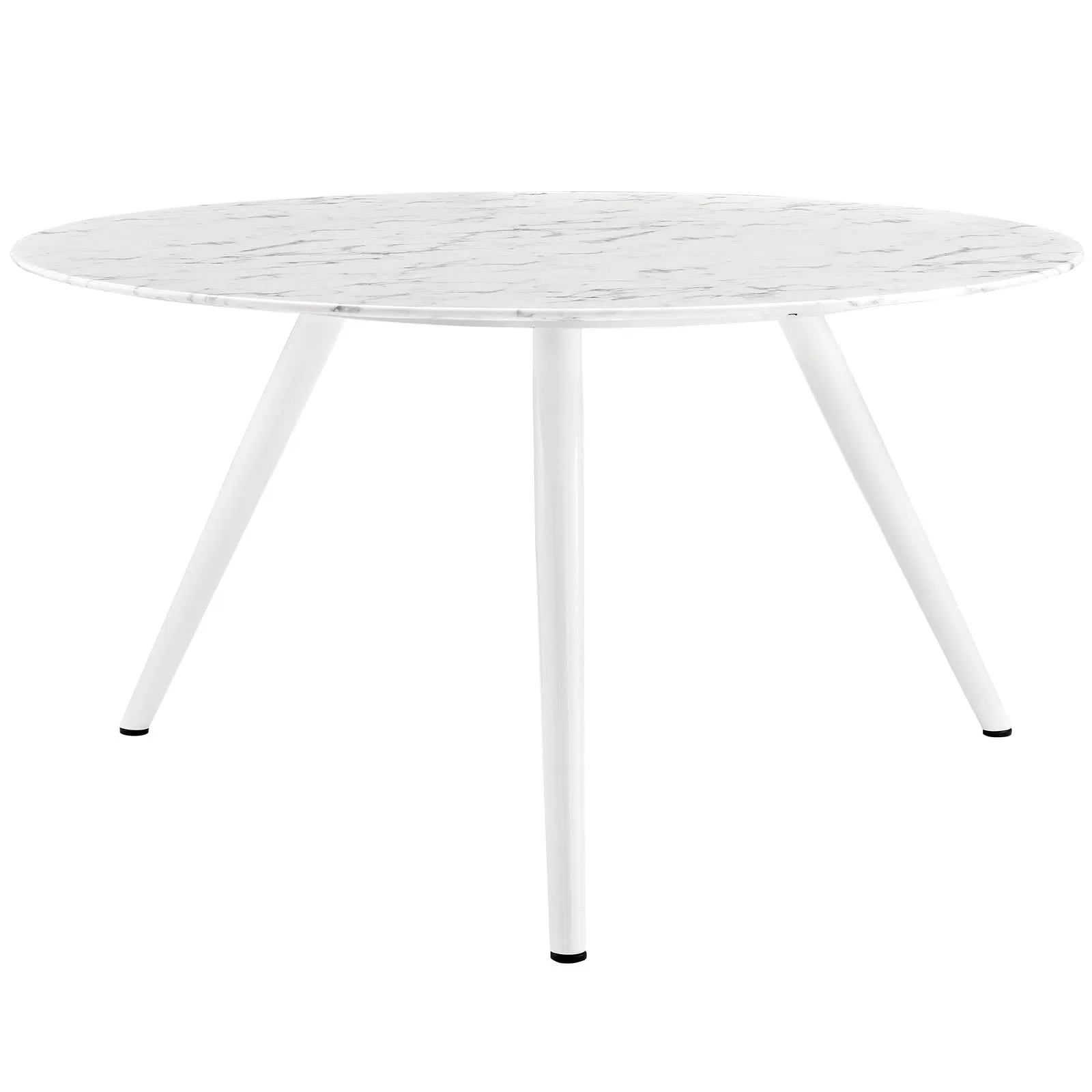 Lippa Round Artificial Marble Dining Table with Tripod Base by Modway