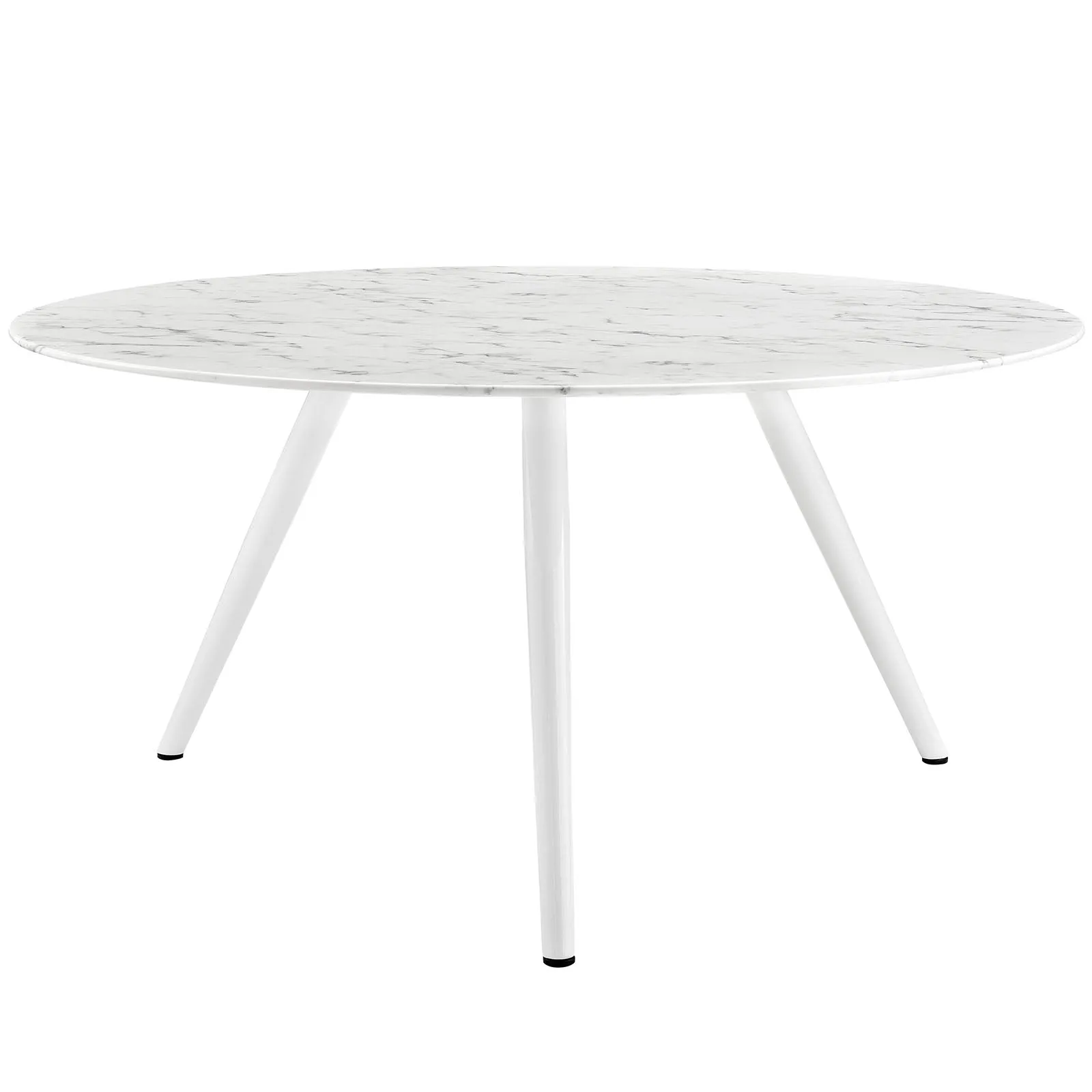 Lippa Round Artificial Marble Dining Table with Tripod Base by Modway