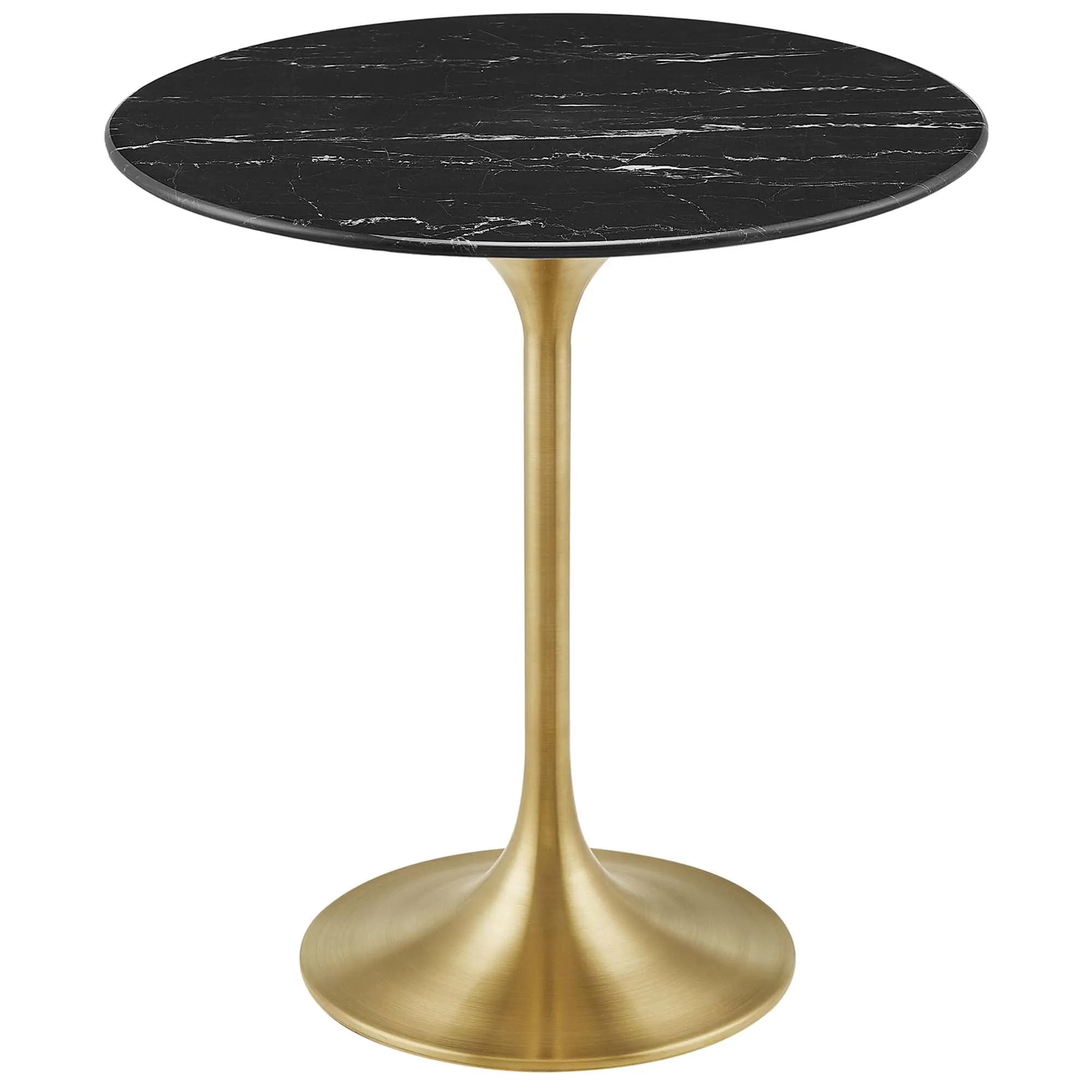 Lippa Round Artificial Marble Side Table by Modway