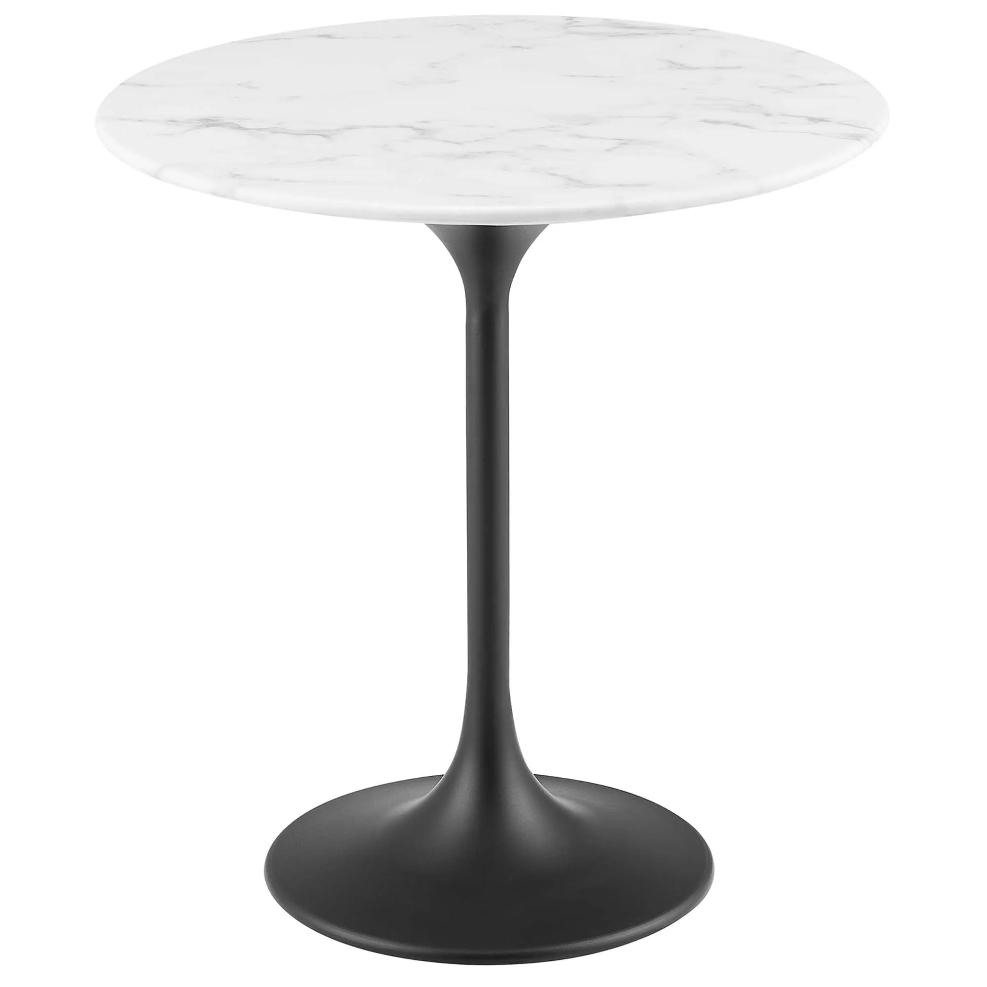 Lippa Round Artificial Marble Side Table by Modway