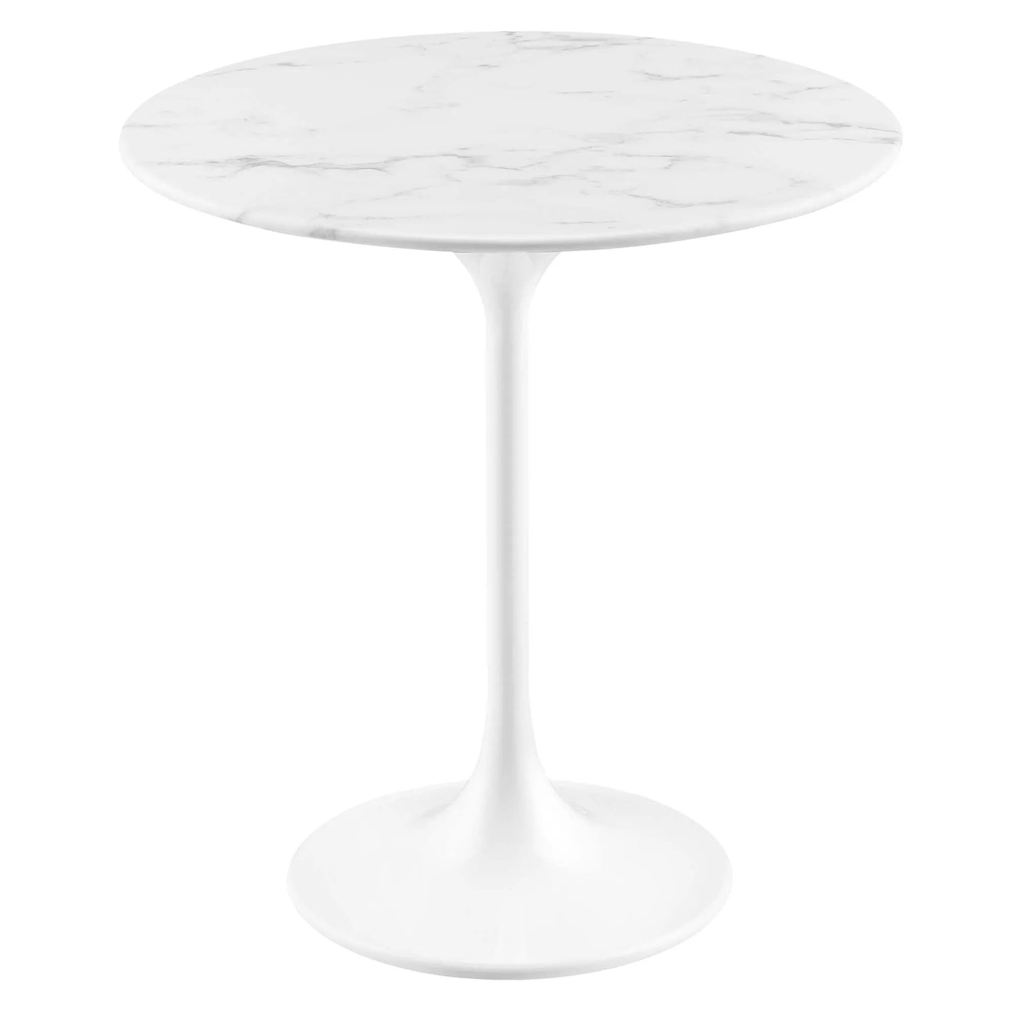 Lippa Round Artificial Marble Side Table by Modway