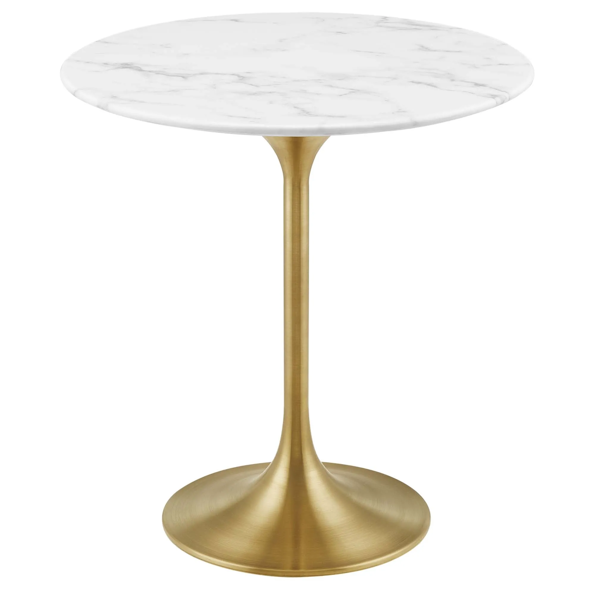 Lippa Round Artificial Marble Side Table by Modway