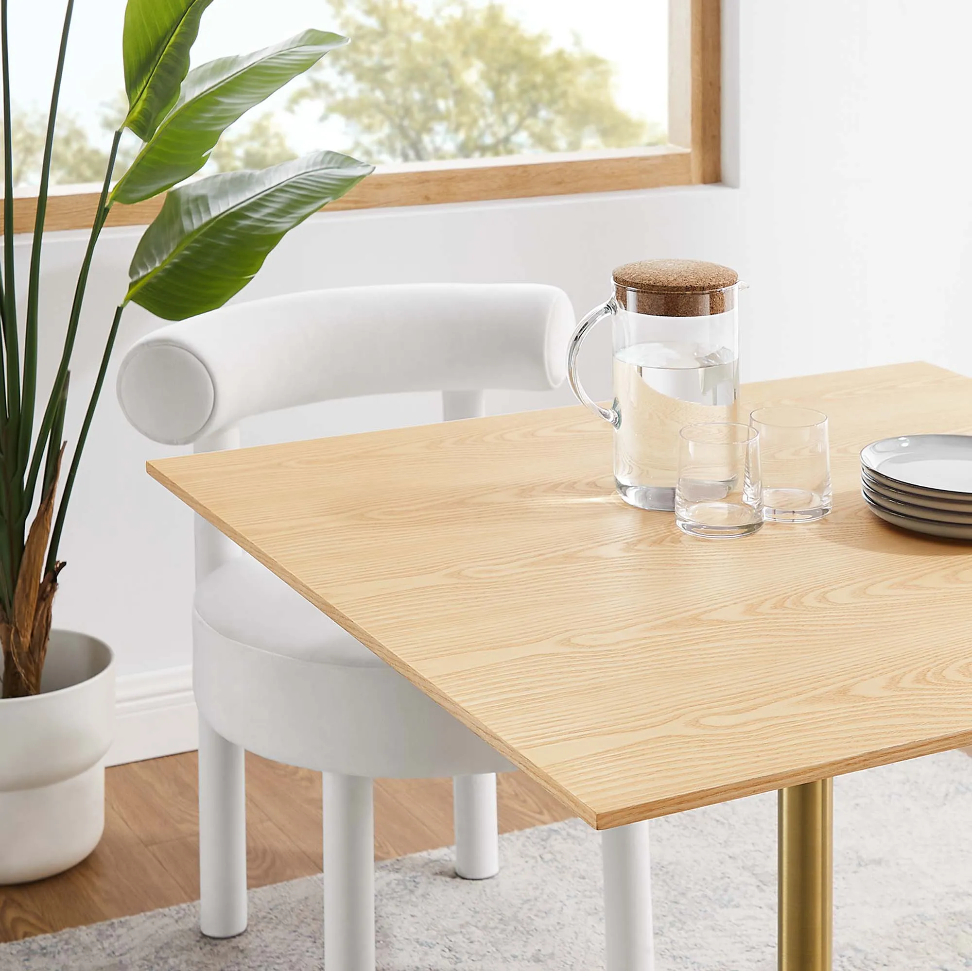 Lippa Square Wood Dining Table by Modway