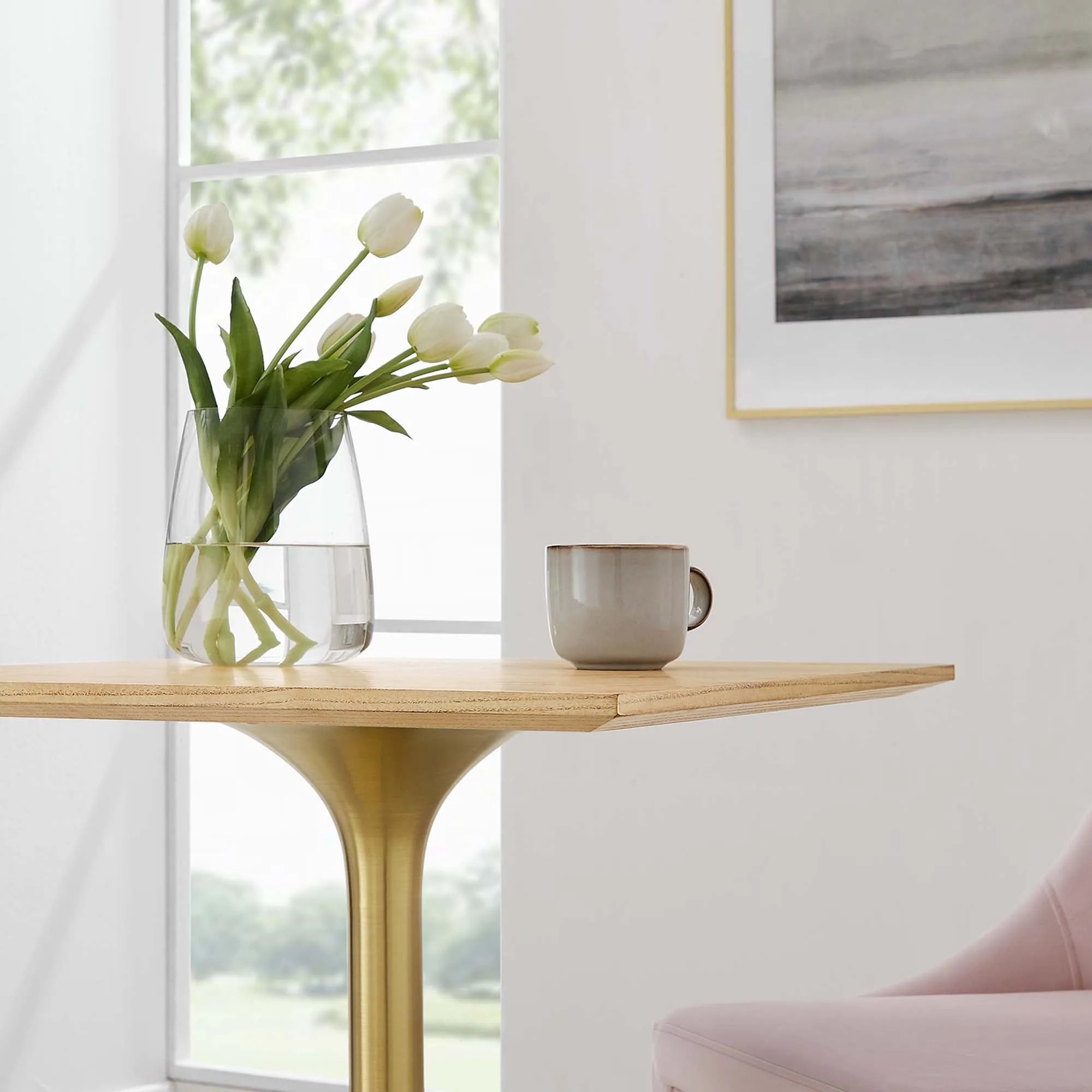 Lippa Square Wood Dining Table by Modway