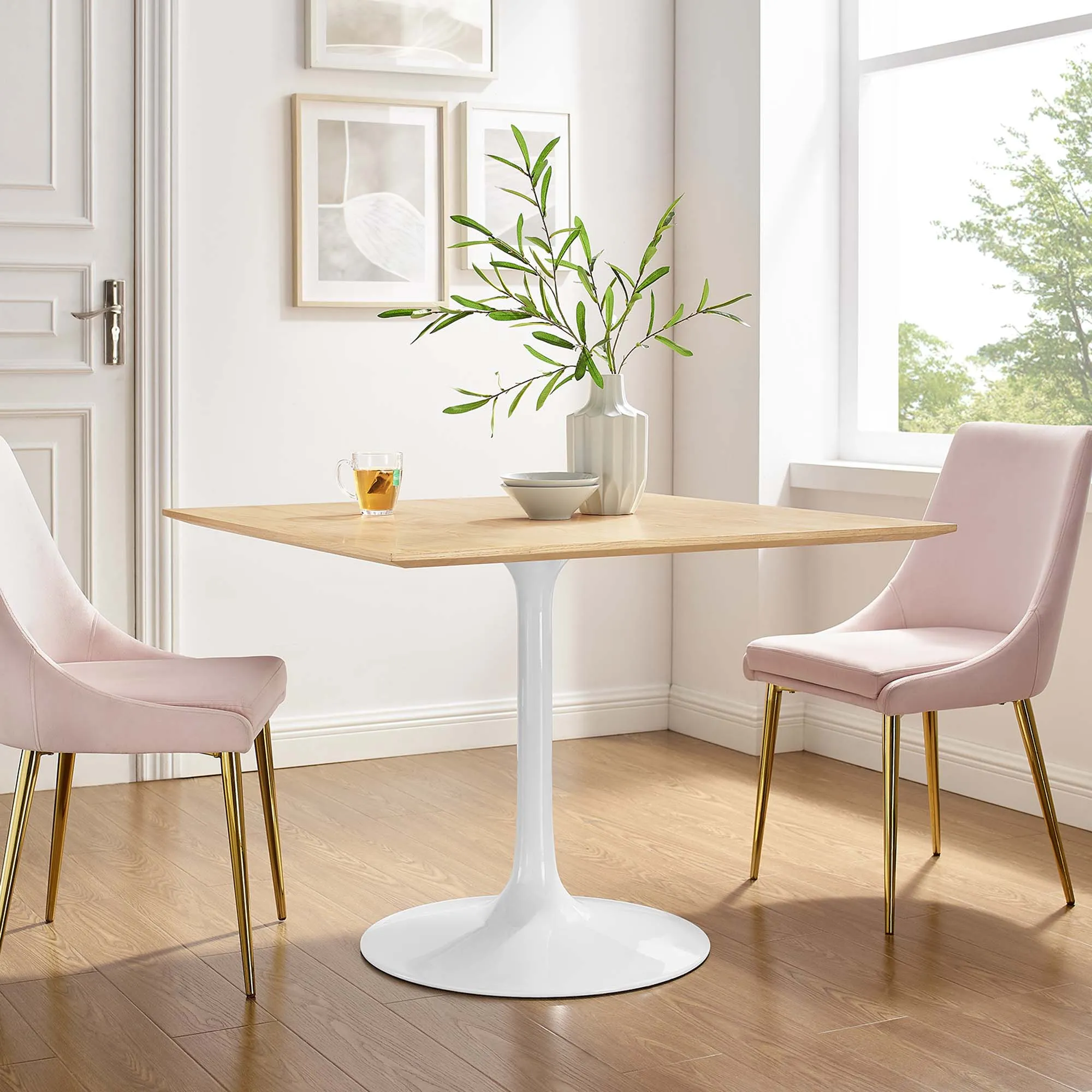 Lippa Square Wood Dining Table by Modway