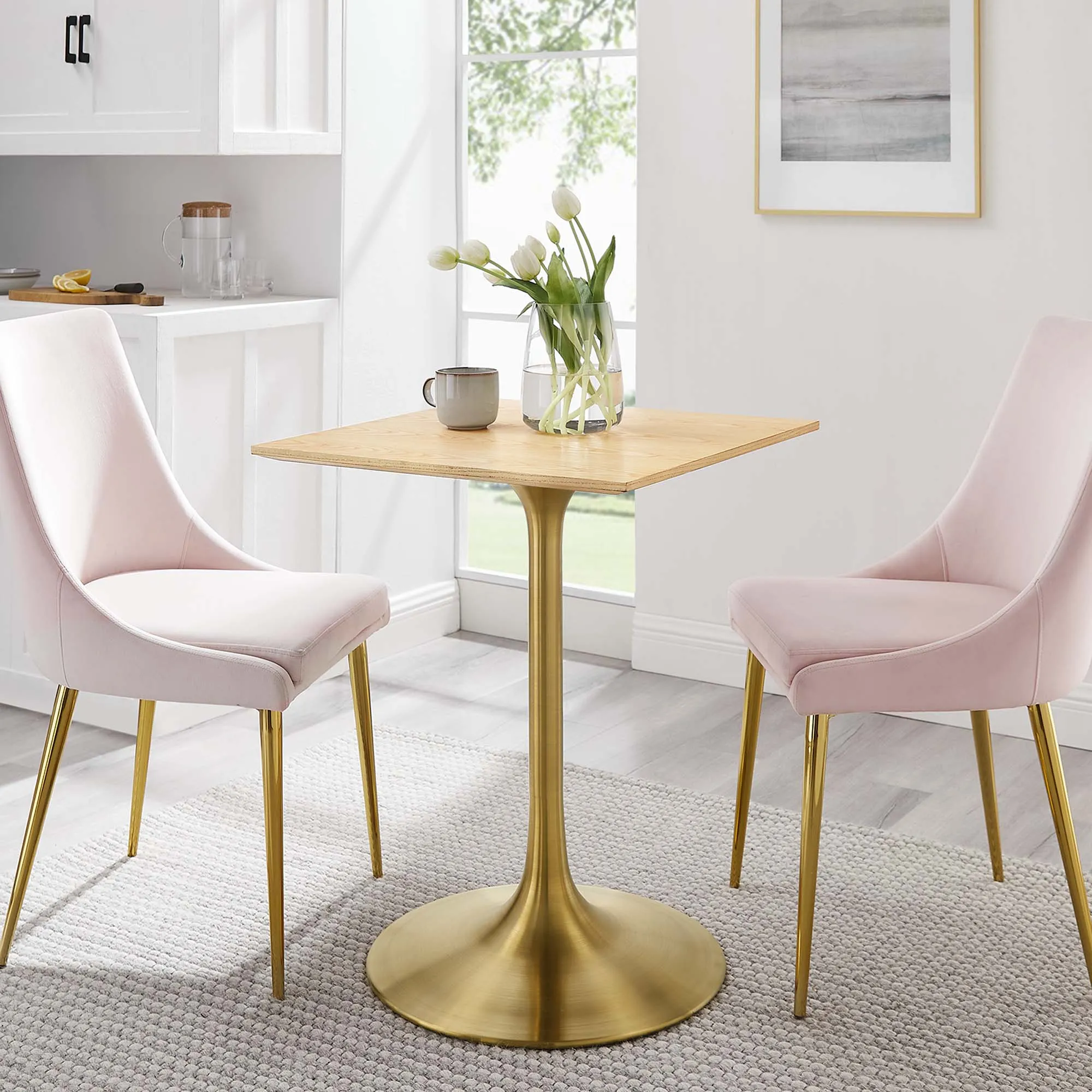 Lippa Square Wood Dining Table by Modway