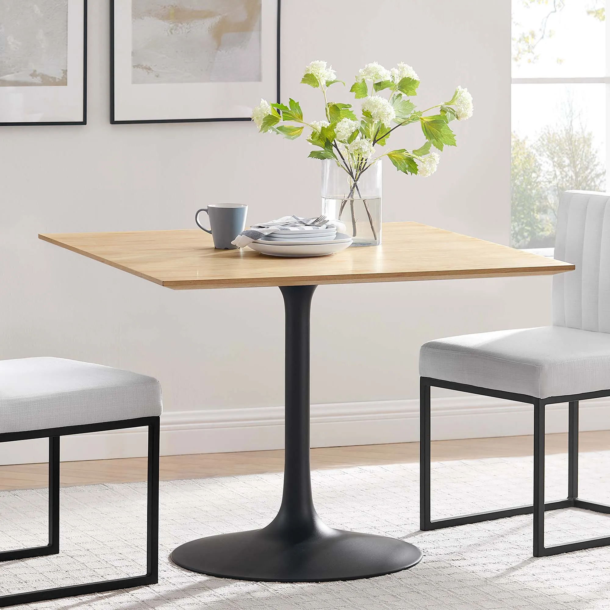 Lippa Square Wood Dining Table by Modway
