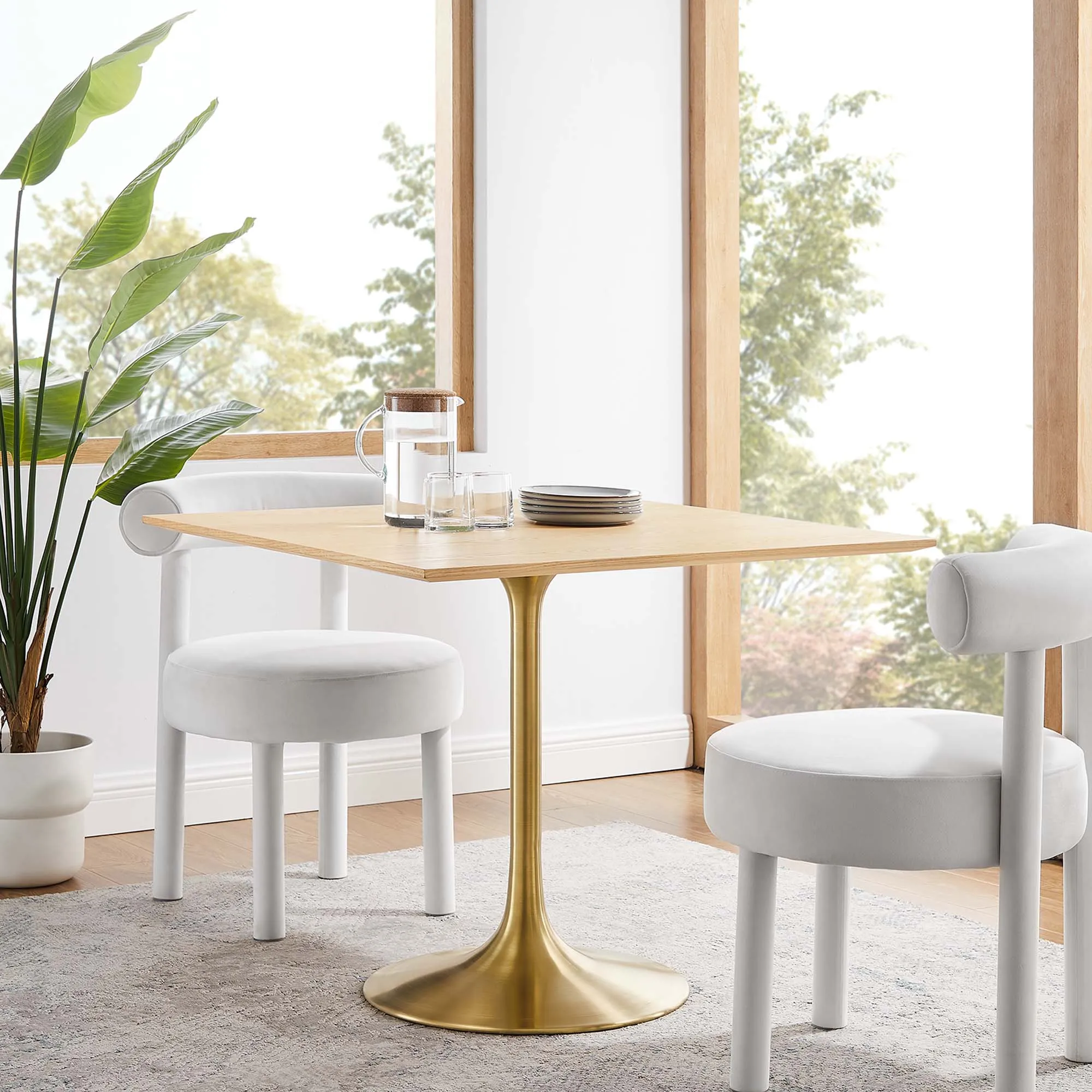 Lippa Square Wood Dining Table by Modway