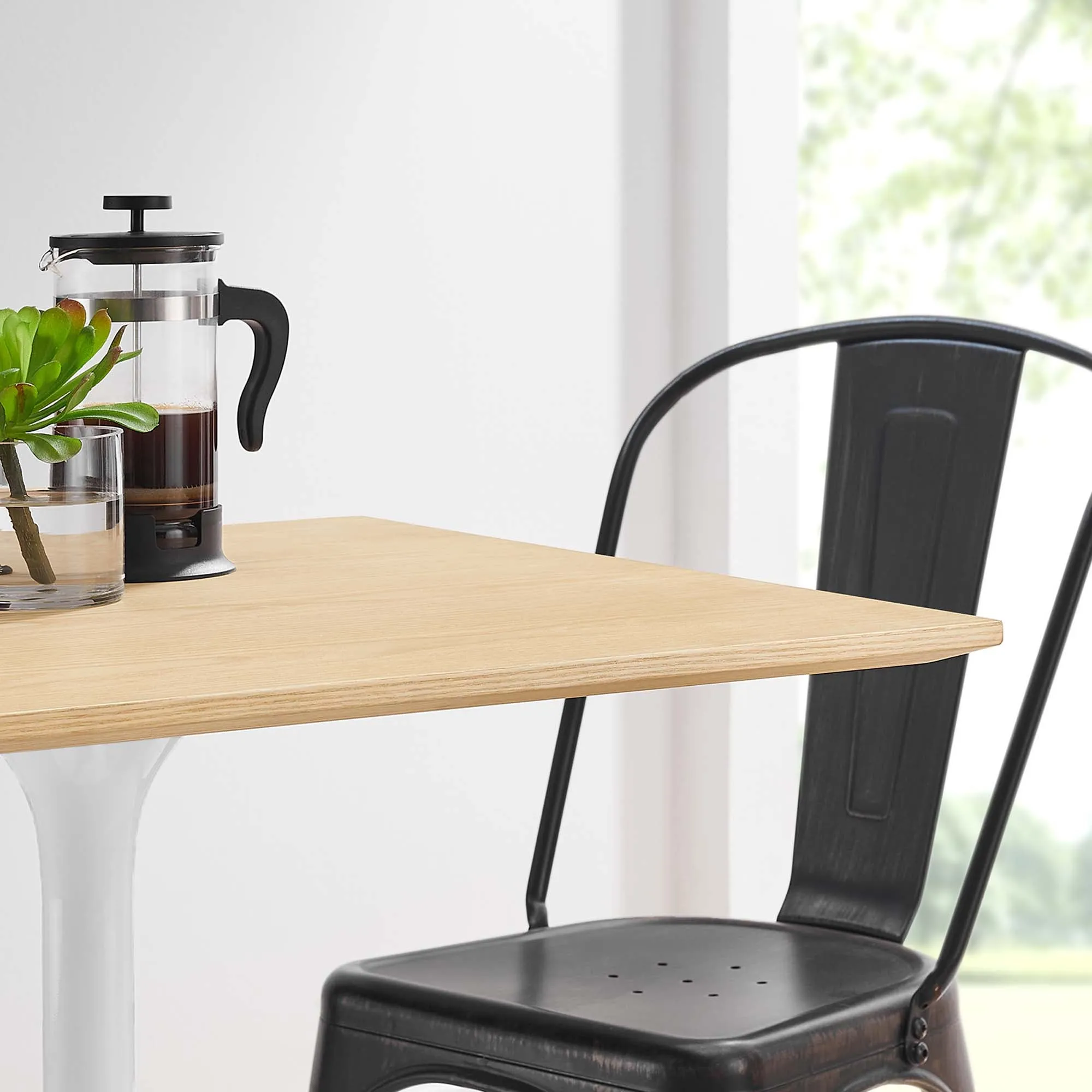 Lippa Square Wood Dining Table by Modway