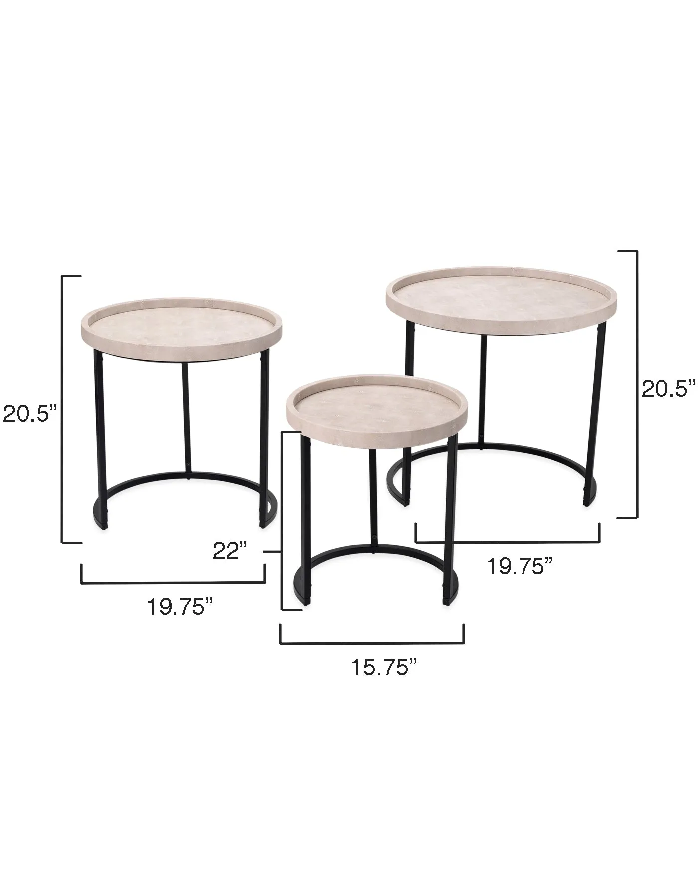 Maddox Side Tables (Set Of 3)