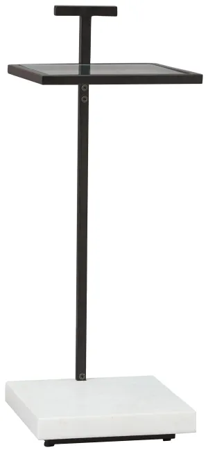 Mannill Black / White Accent Table