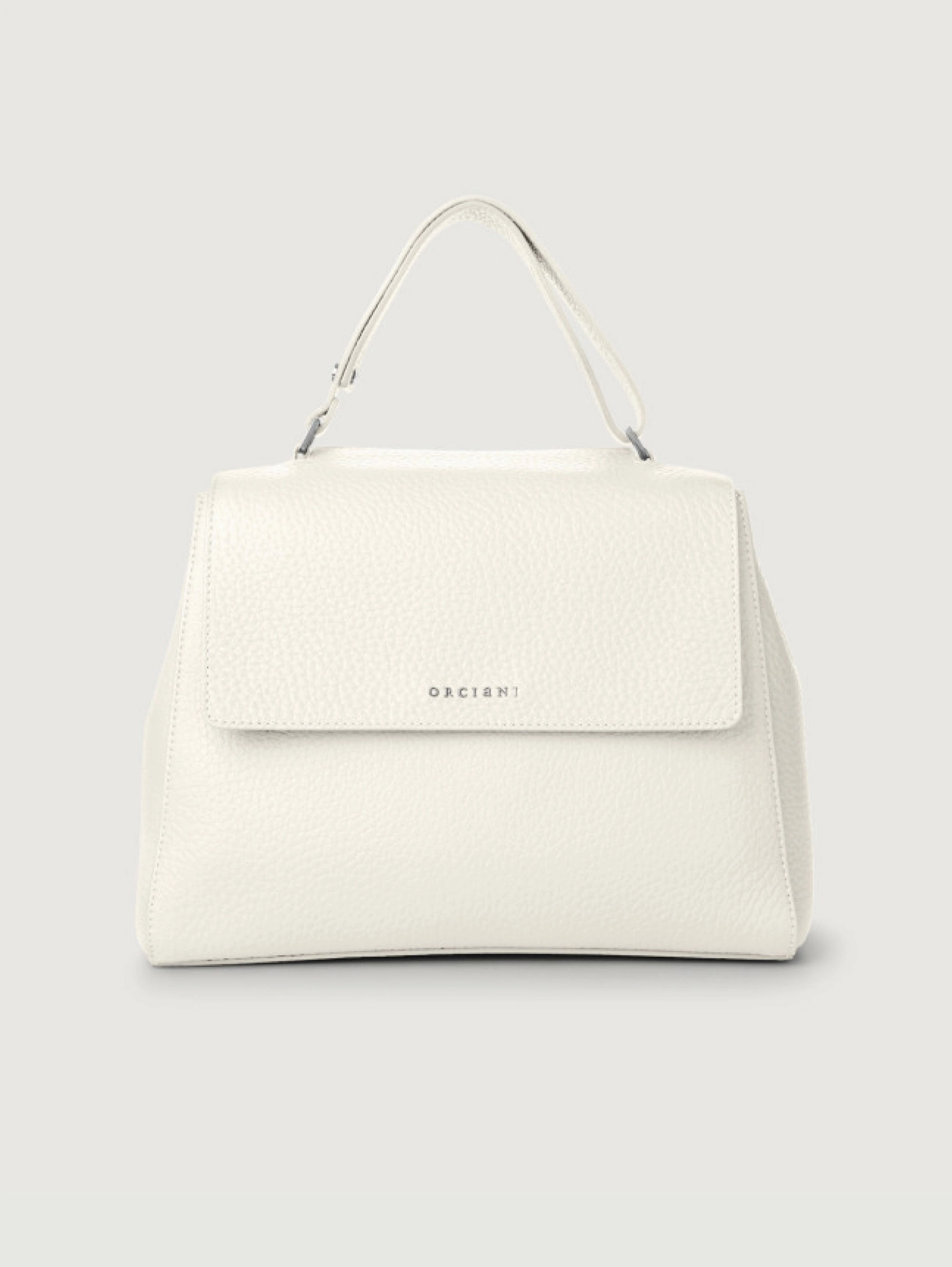 Medium White Handbag Sveva